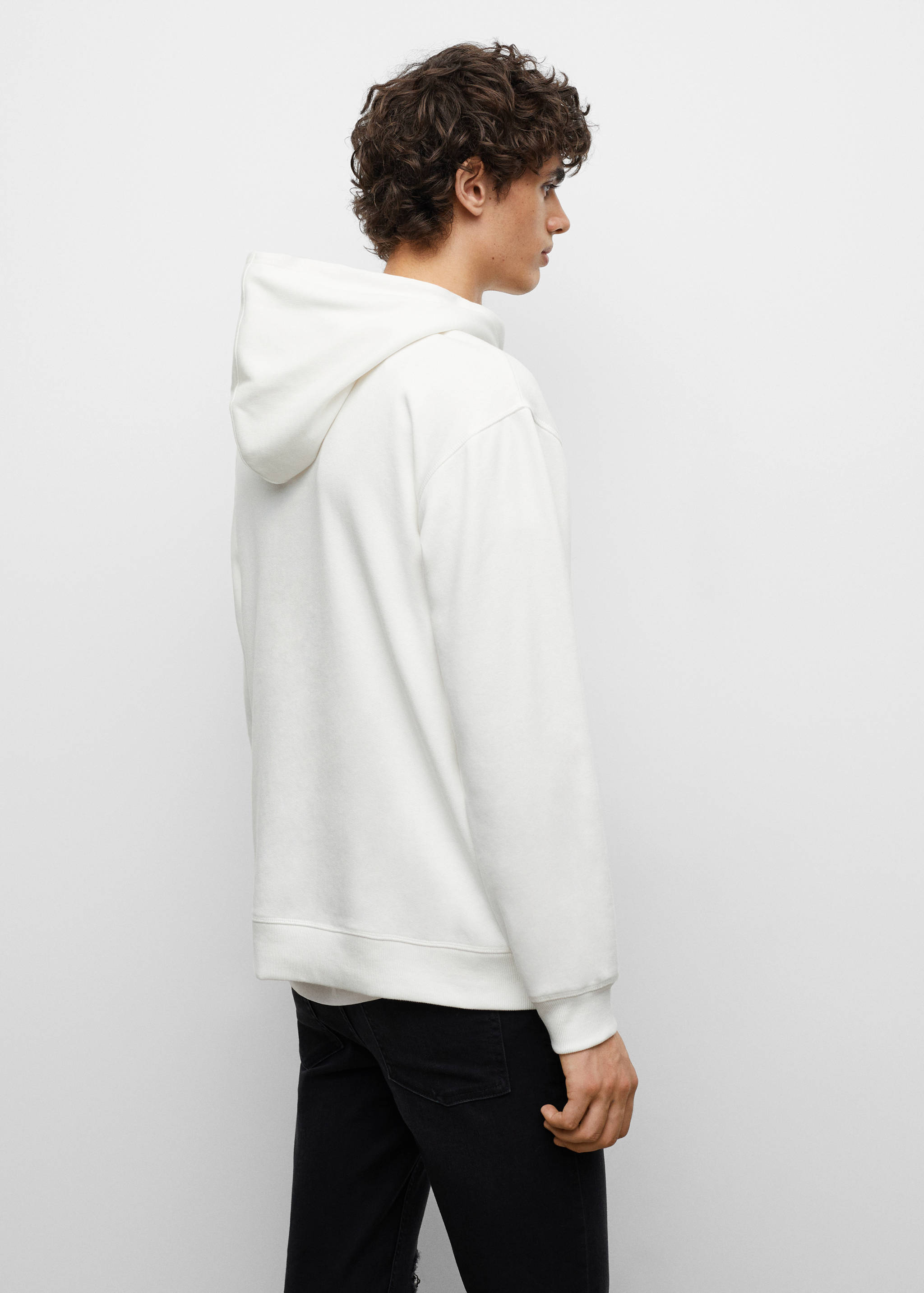 Hoodie cotton sweatshirt - Reverse of the article
