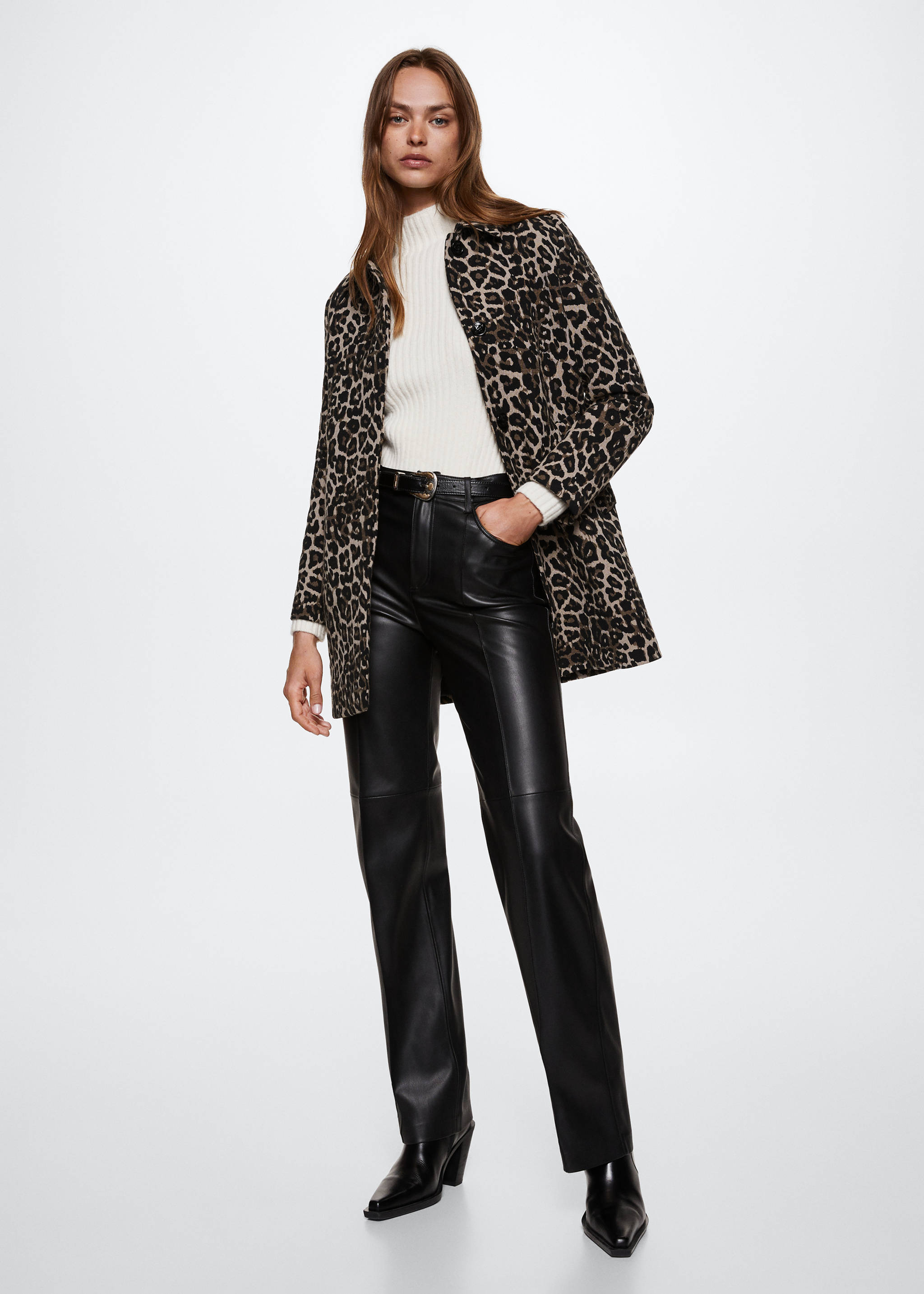 Mantel mit Leopardenmuster - Allgemeine Ansicht