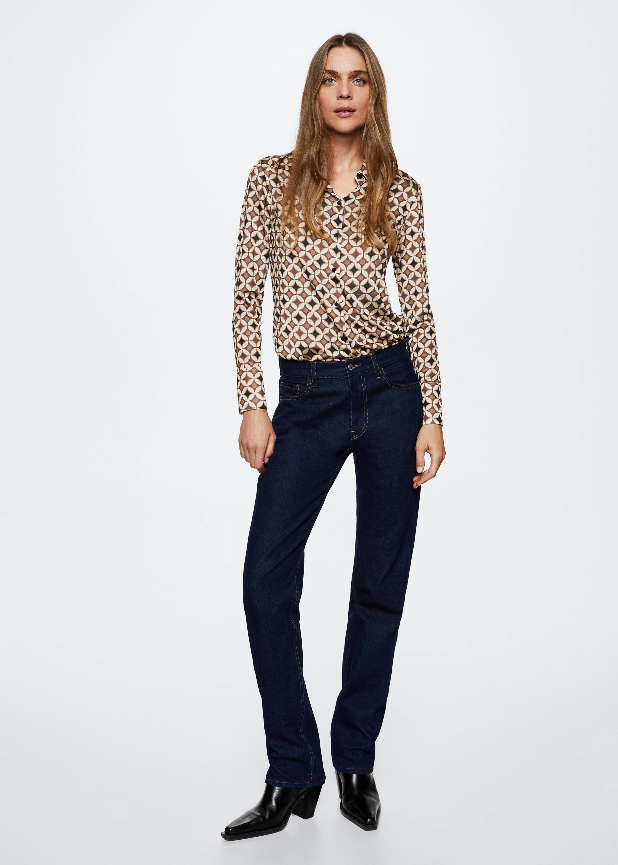 Geometric print shirt - General plane