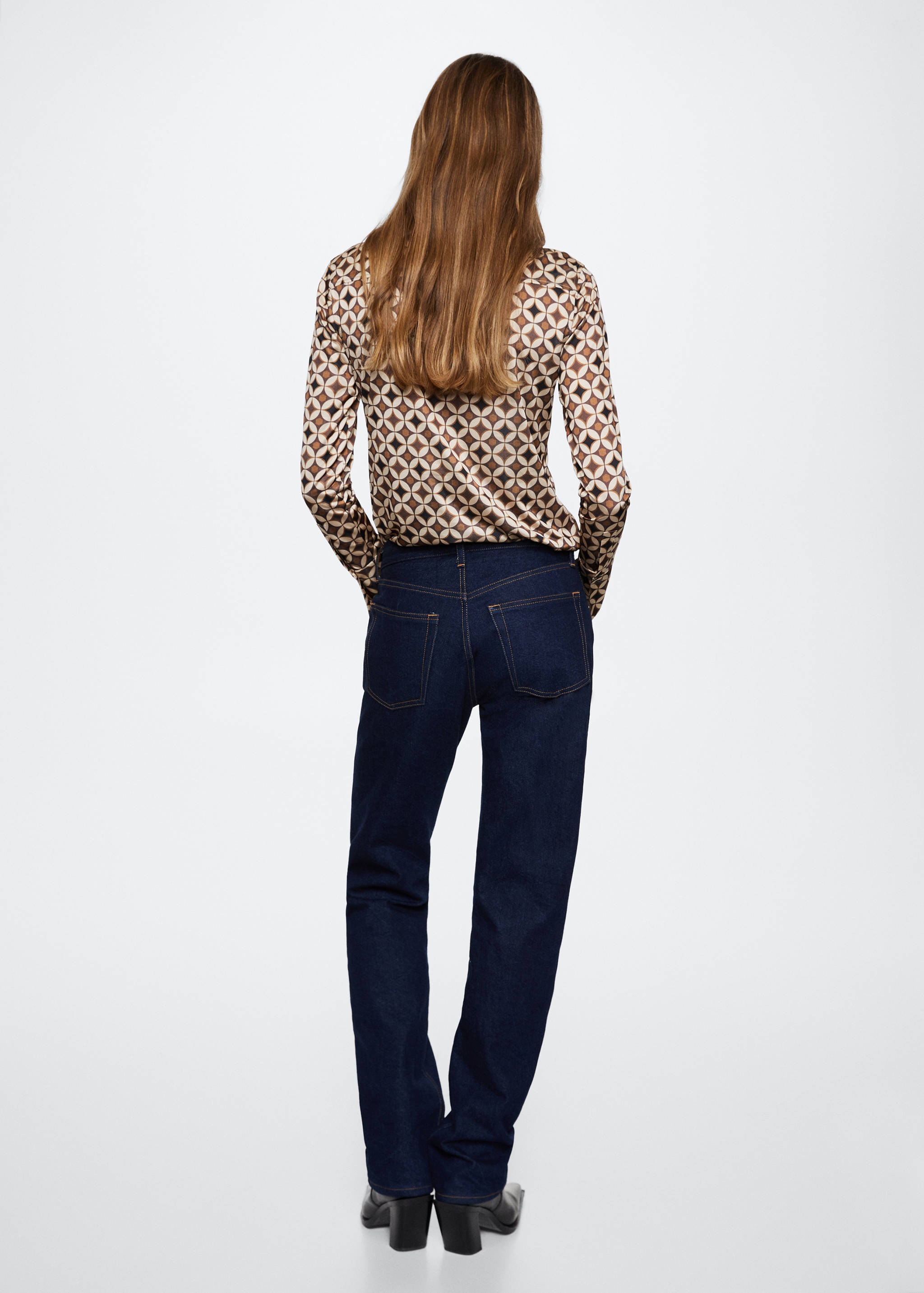 Geometric print shirt - Reverse of the article