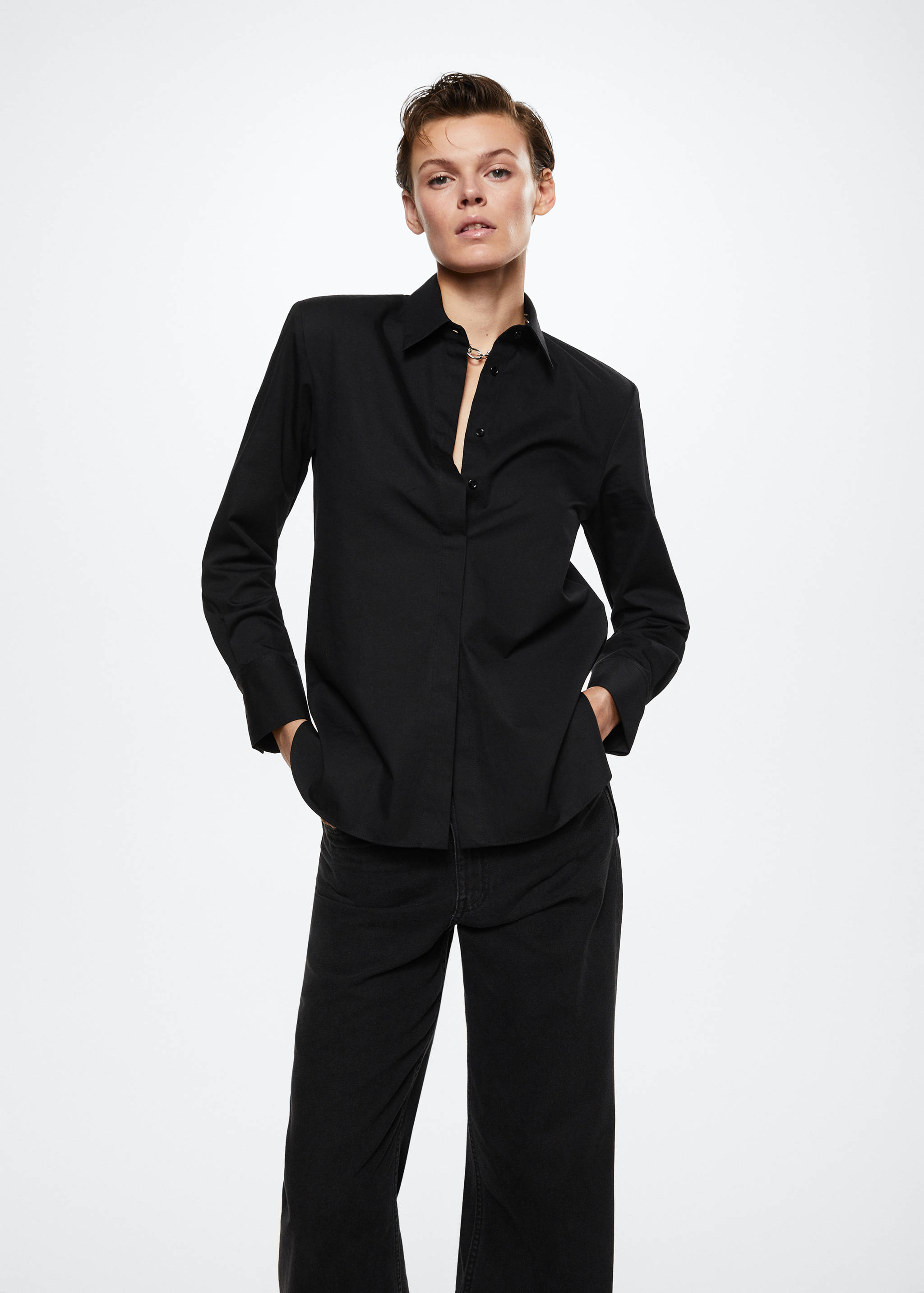 Hemd aus 100 % Baumwolle - Mittlere Ansicht