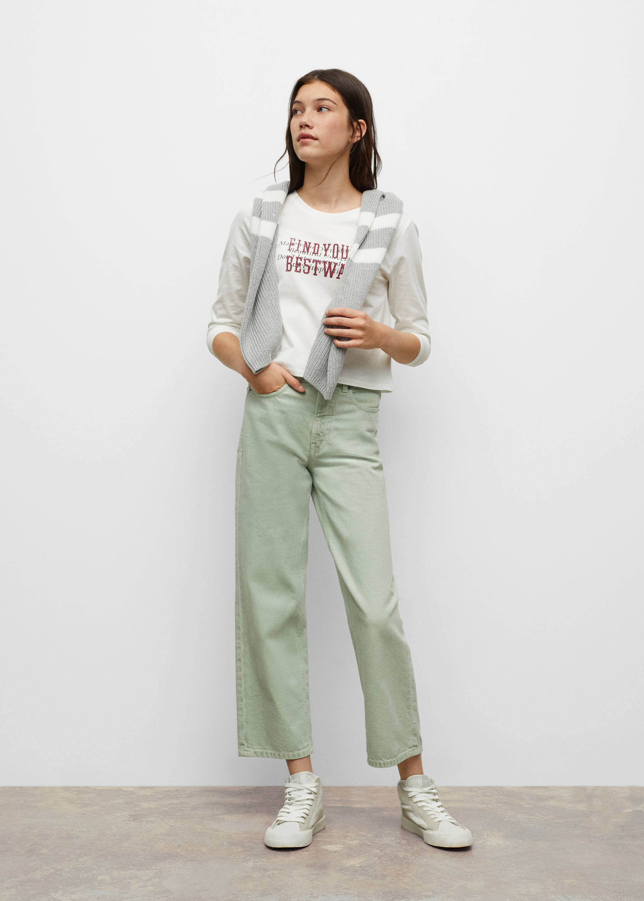 Printed long sleeve t-shirt - General plane