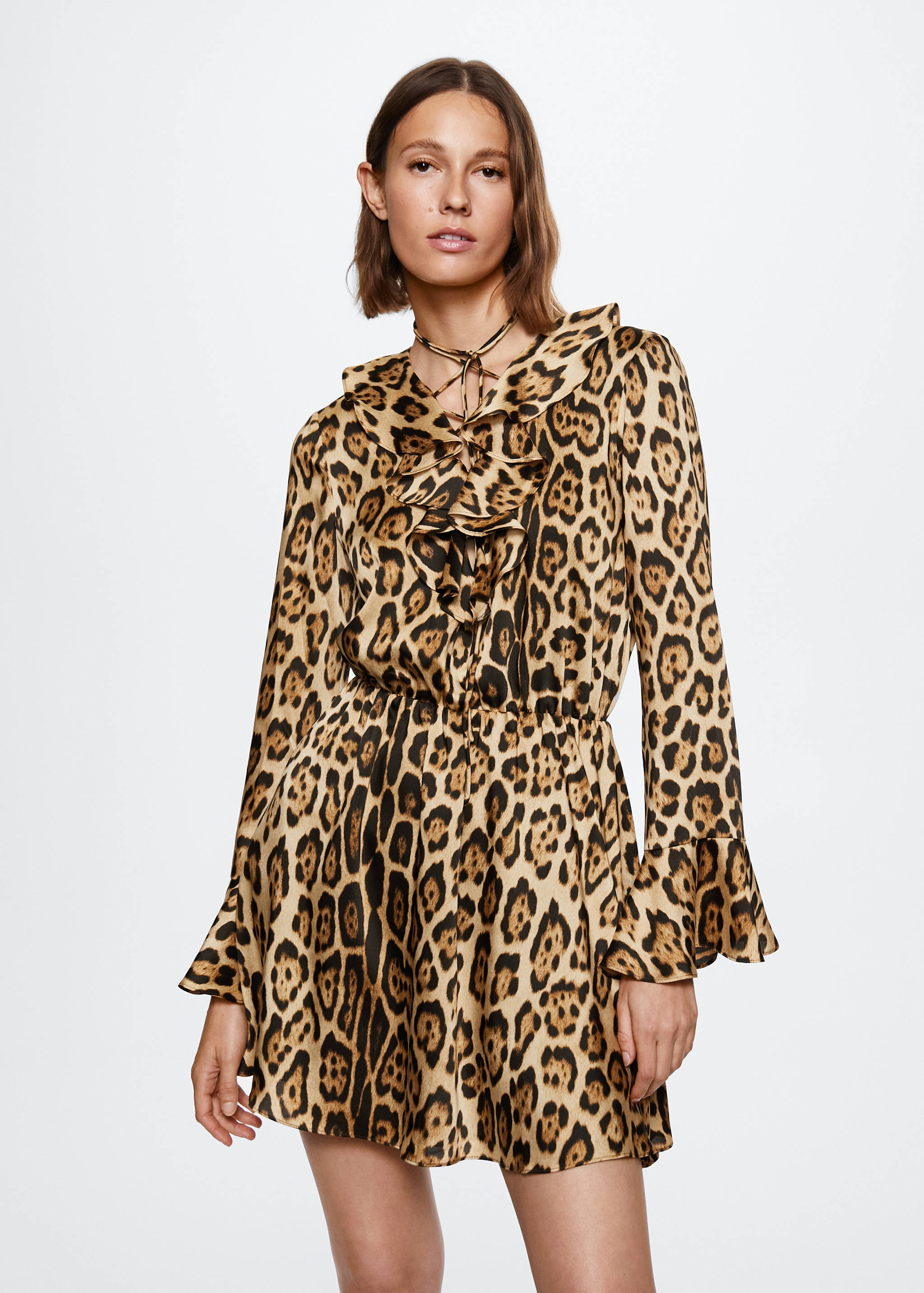 Flowy animal print dress - Medium plane