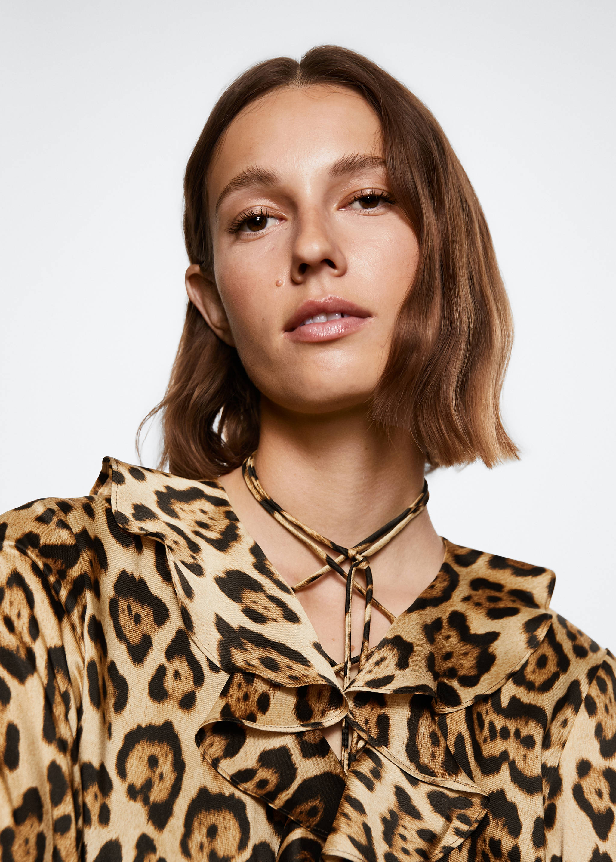 Flowy animal print dress - Details of the article 1