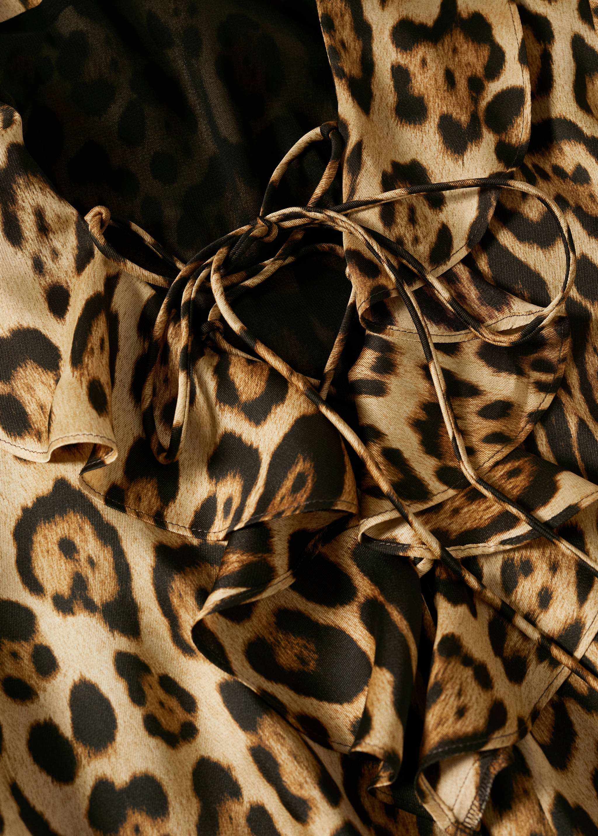 Flowy animal print dress - Details of the article 8