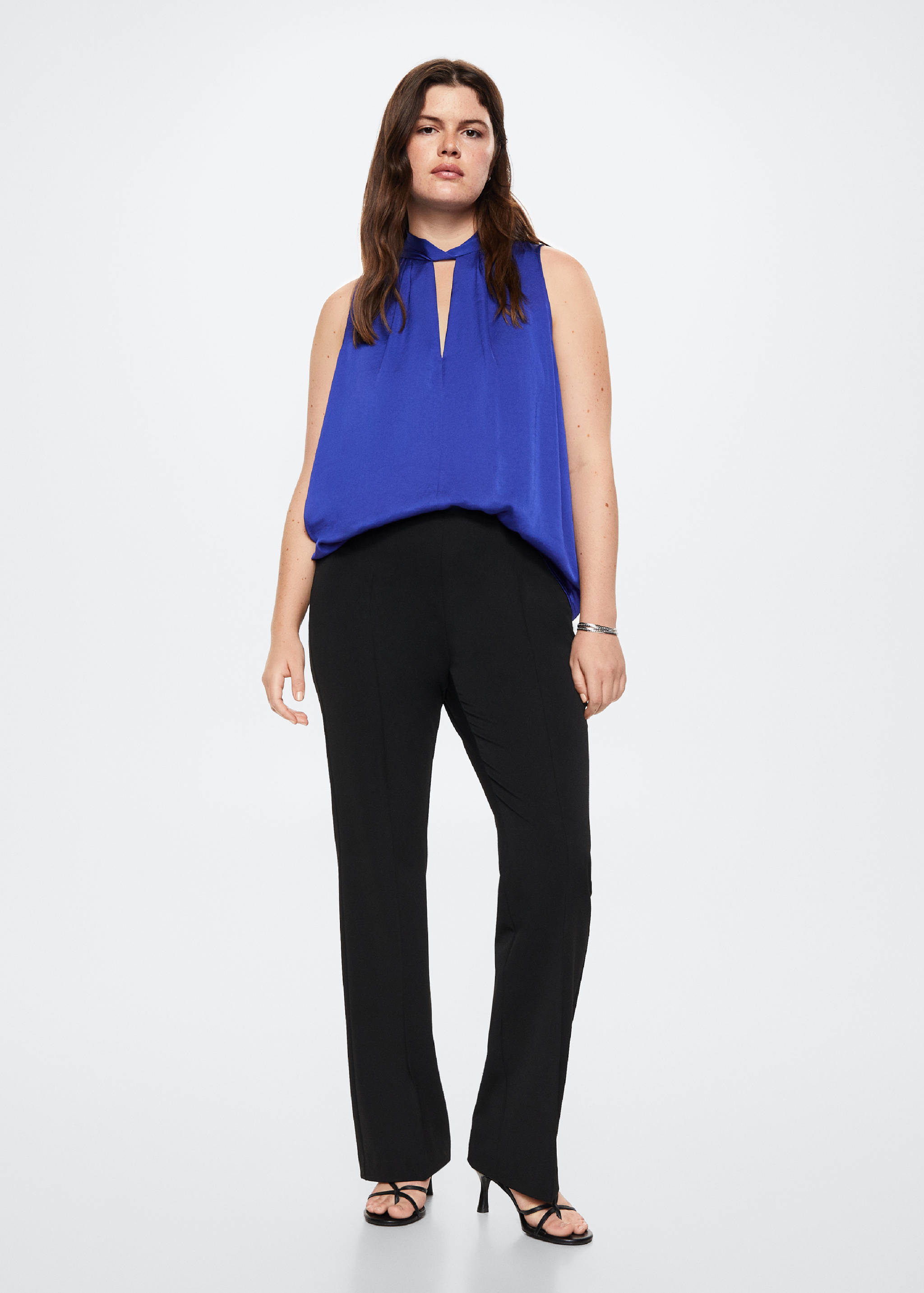 Bow satin blouse - Details of the article 3