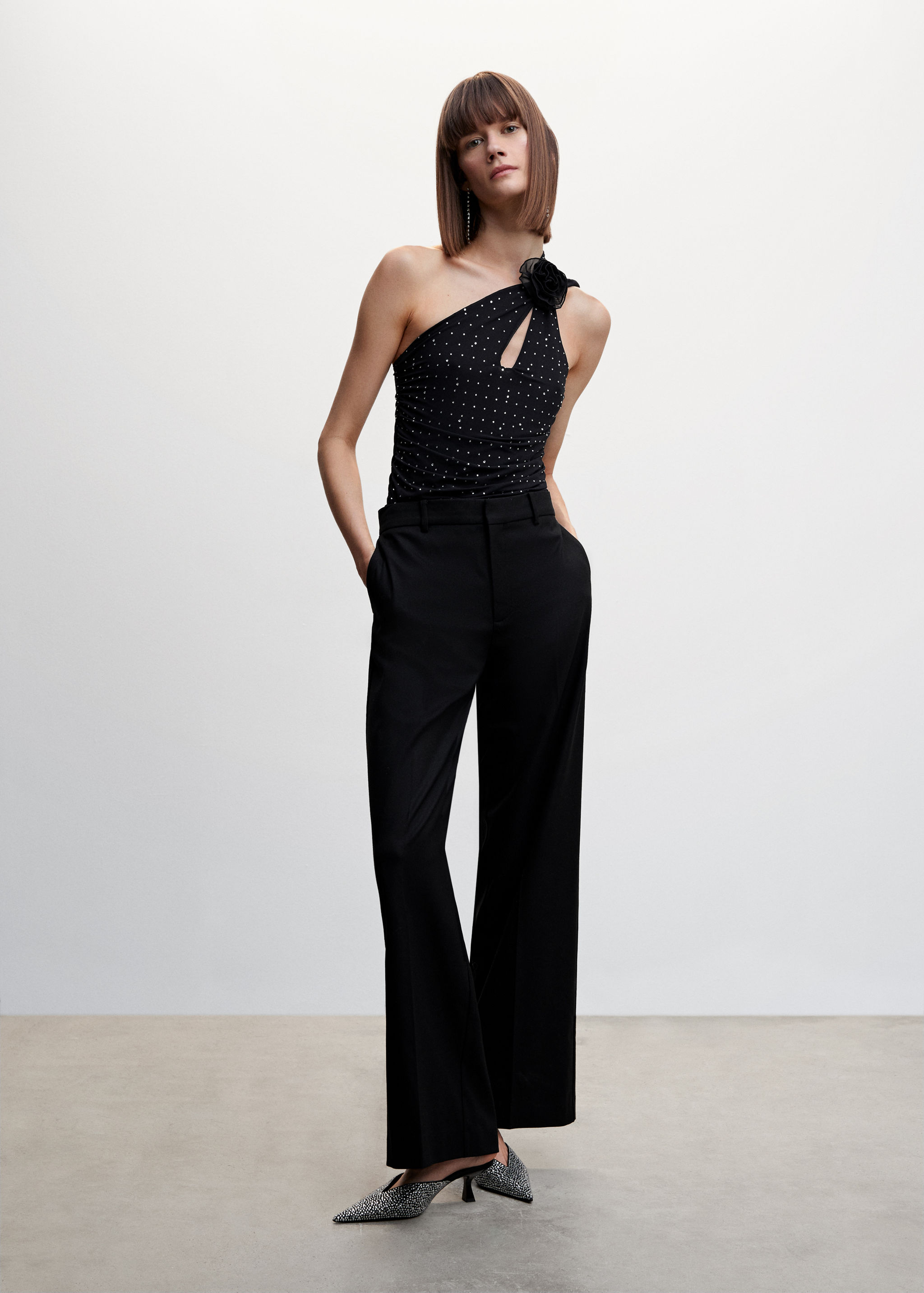 Body croisé strass - Plan général