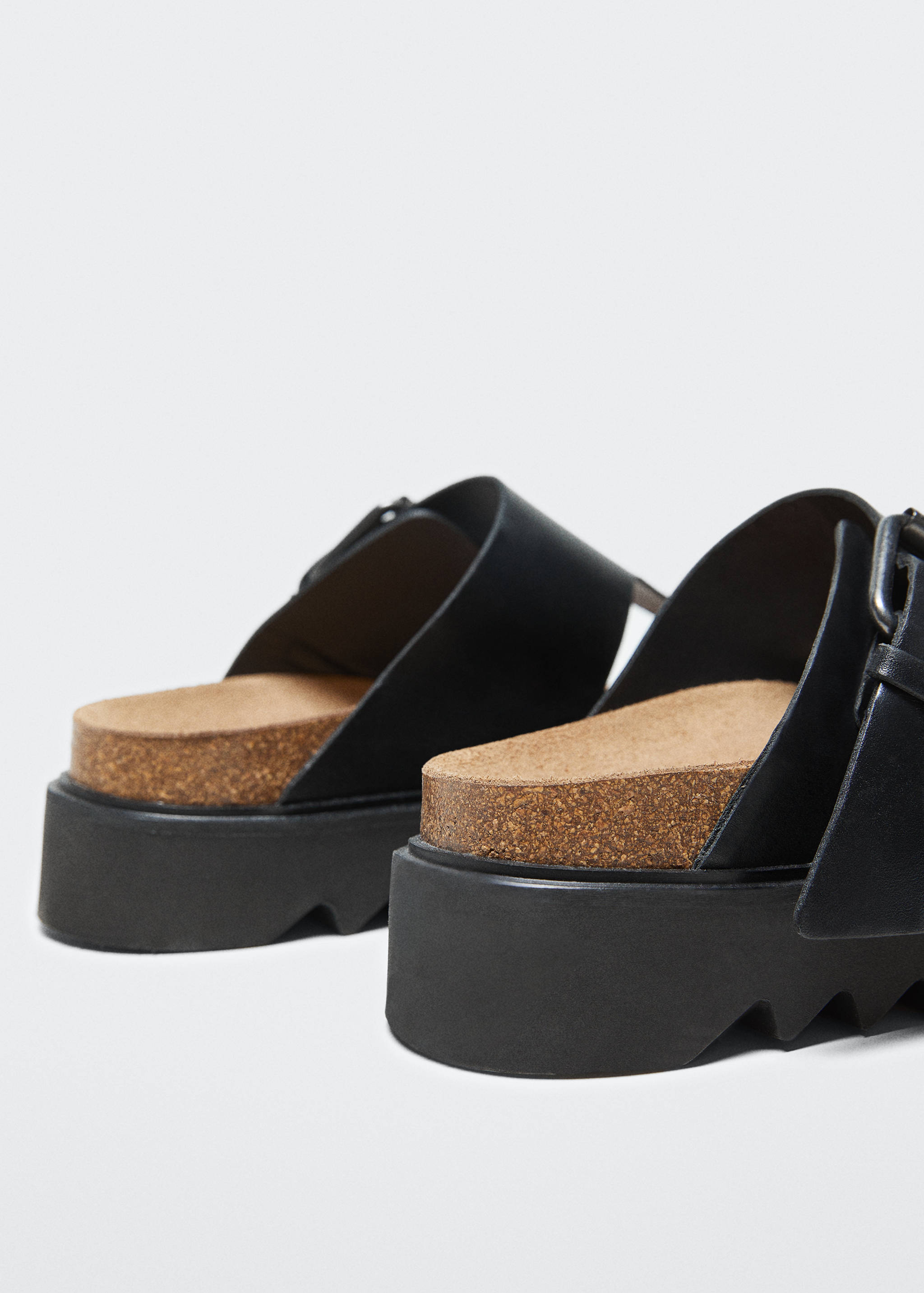 Sandale piele cu platformă - Detaliu al articolului 2