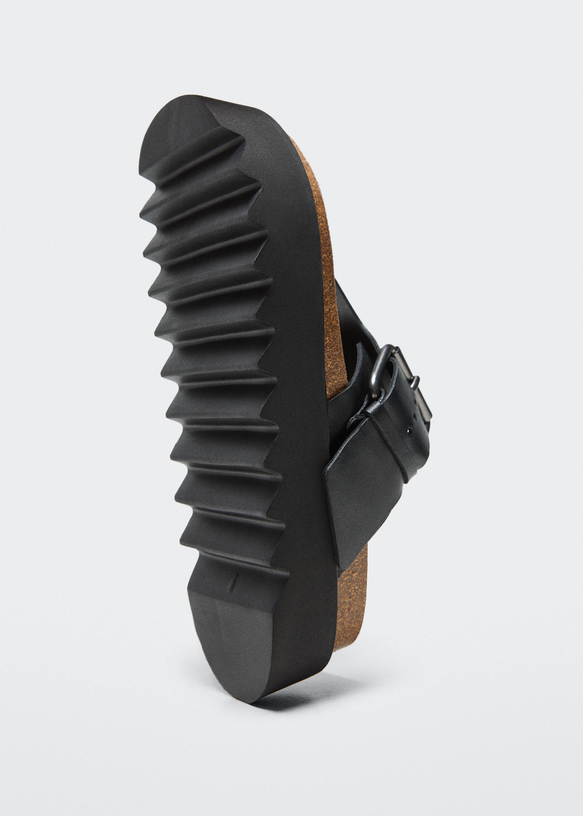 Sandale piele cu platformă - Detaliu al articolului 3