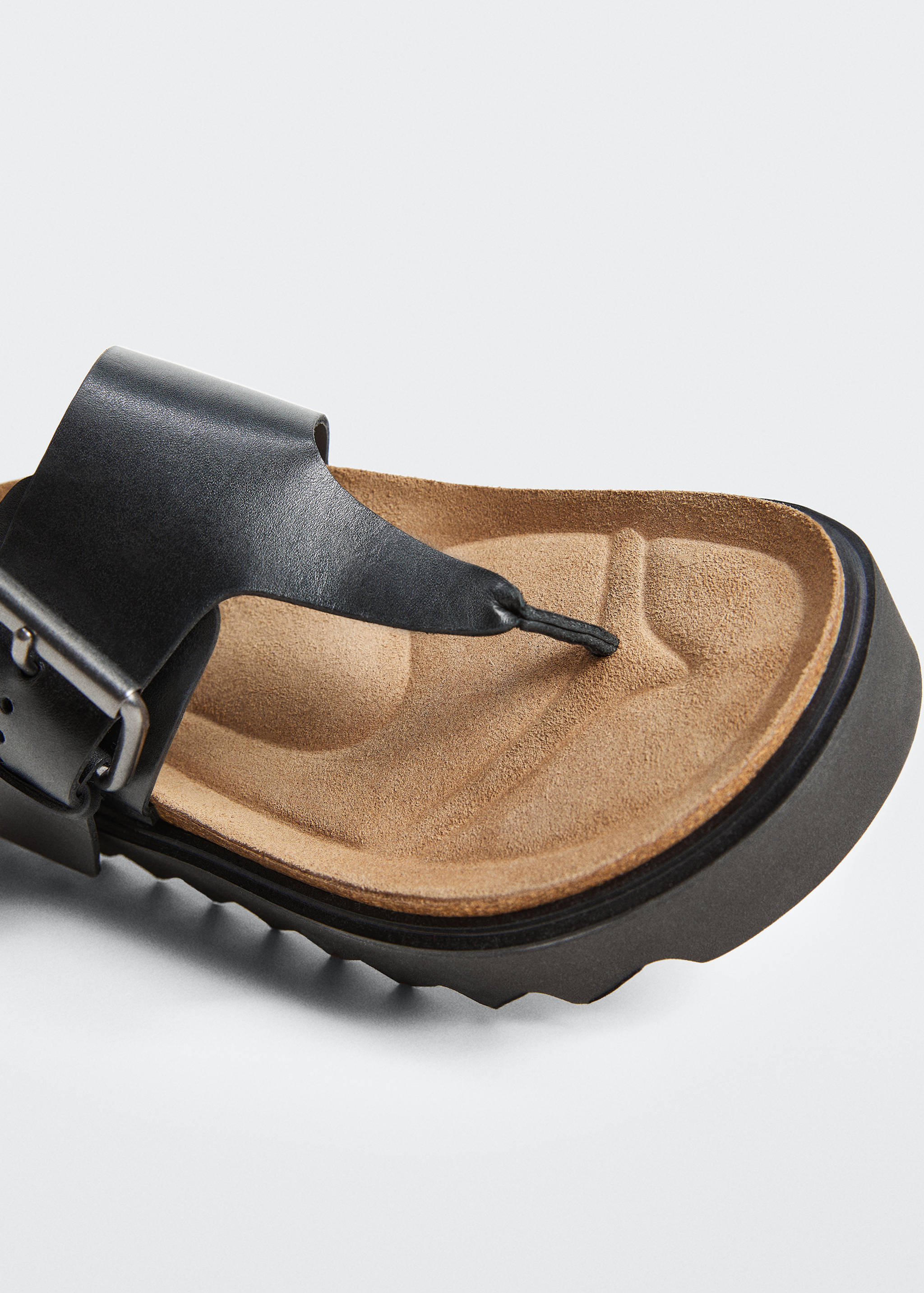 Sandale piele cu platformă - Detaliu al articolului 4