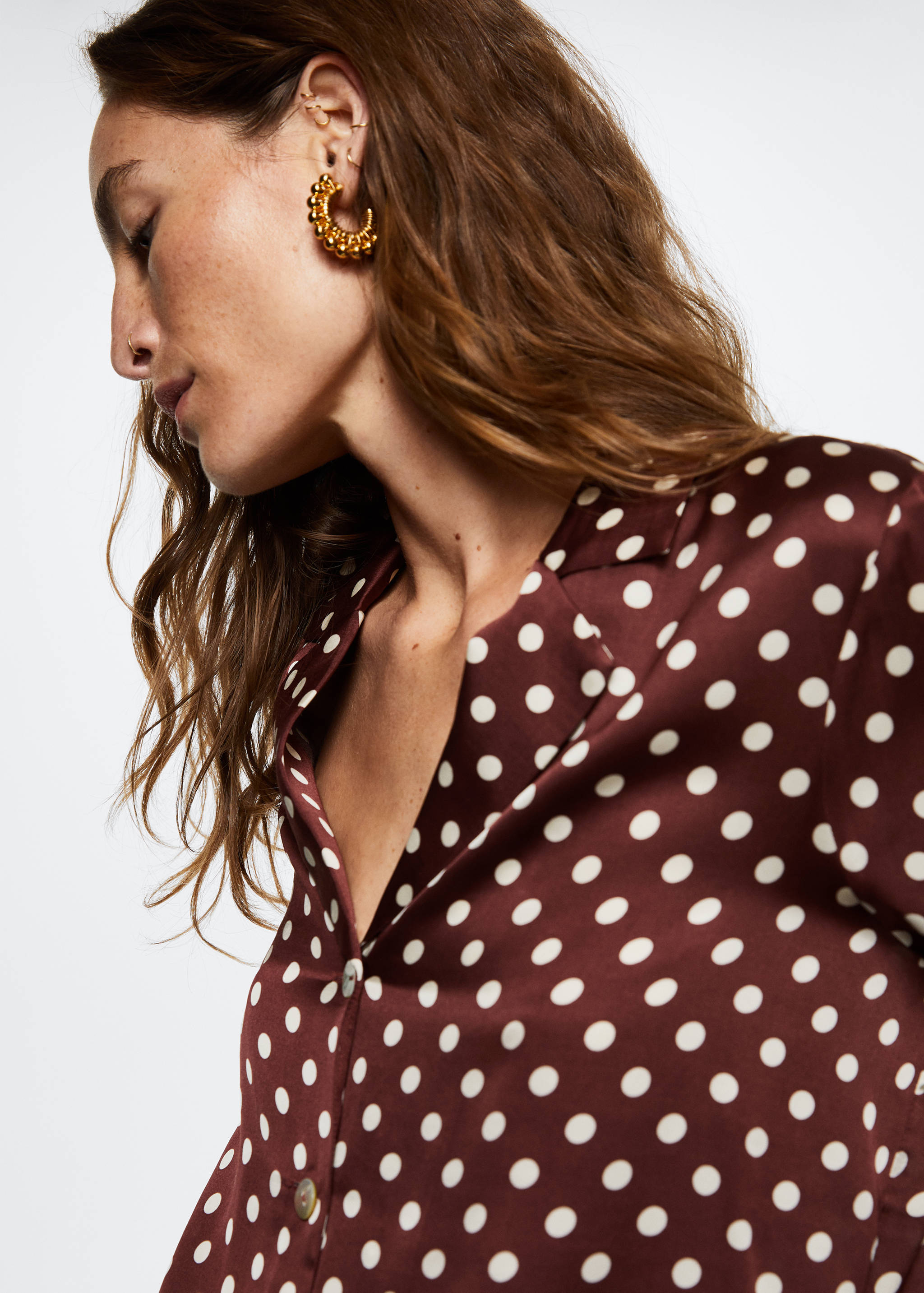 Camisa satinada lunares - Detalle del artículo 1