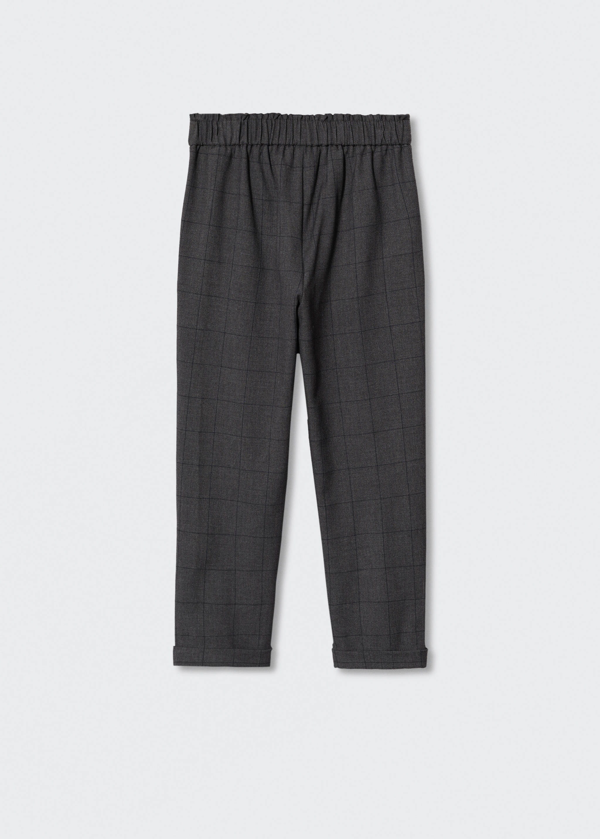 Pantalon à carreaux avec ceinture - Verso de l’article