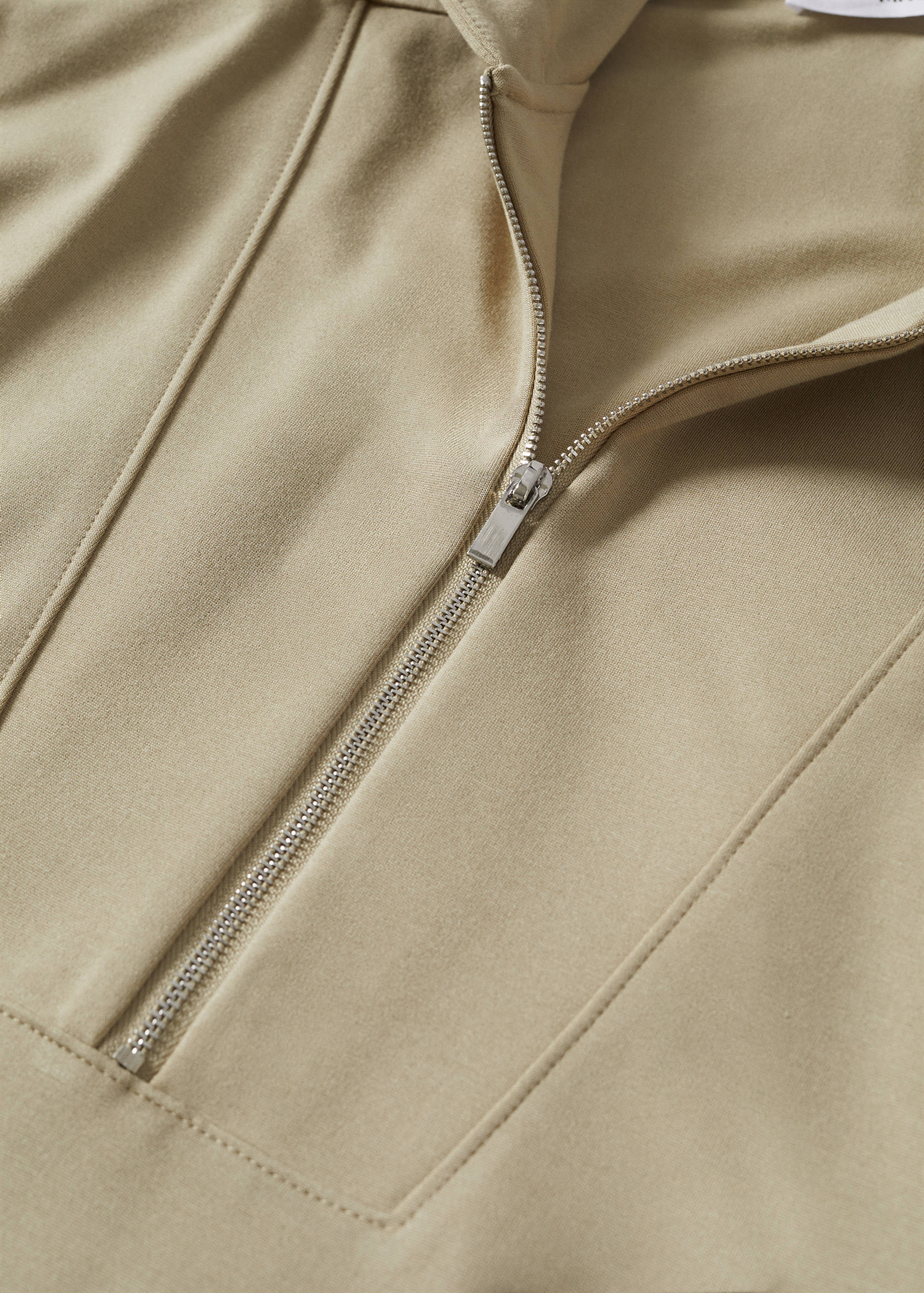 Sweat-shirt col montant zip - Détail de l'article 8
