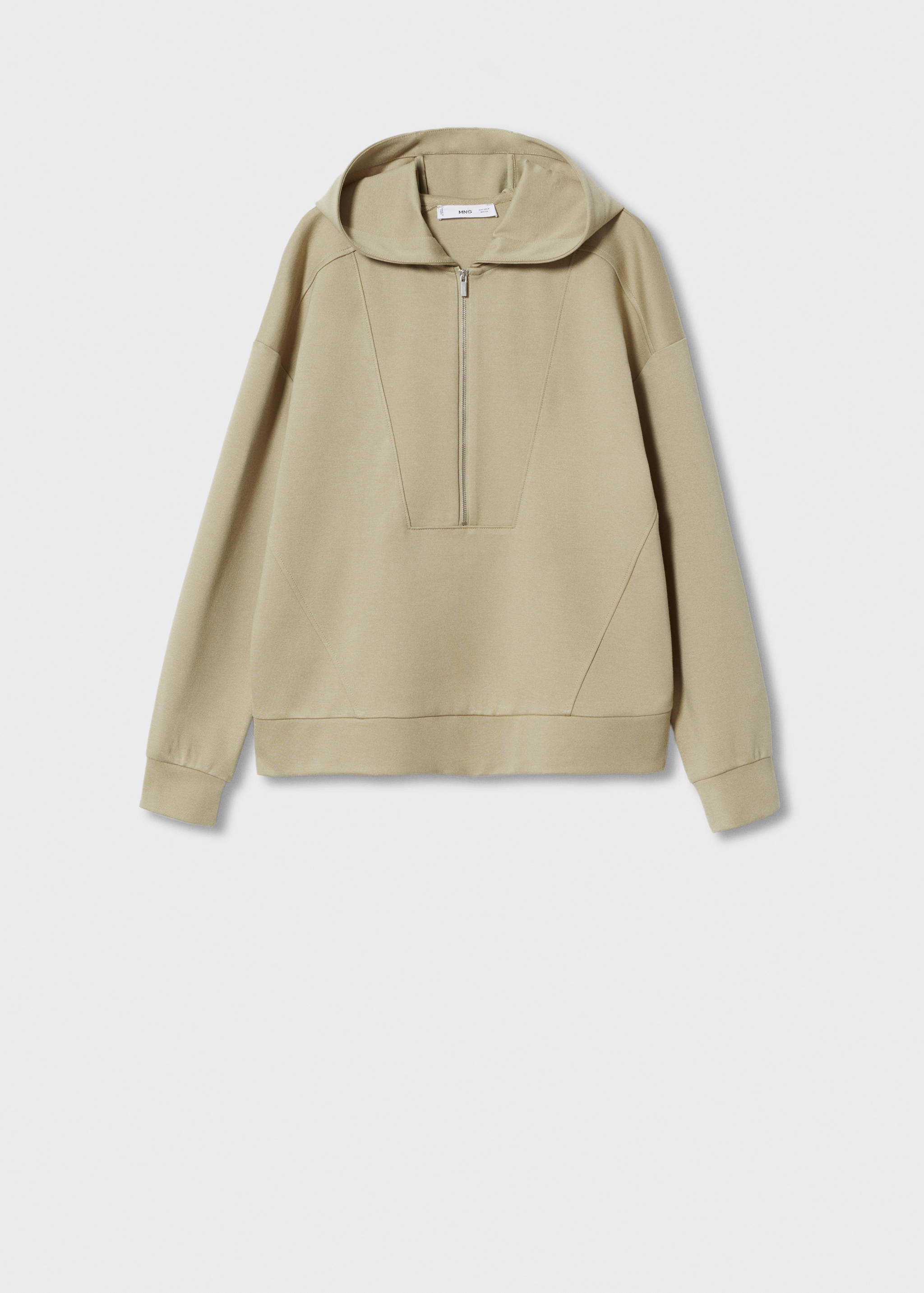 Sweat-shirt col montant zip - Article sans modèle