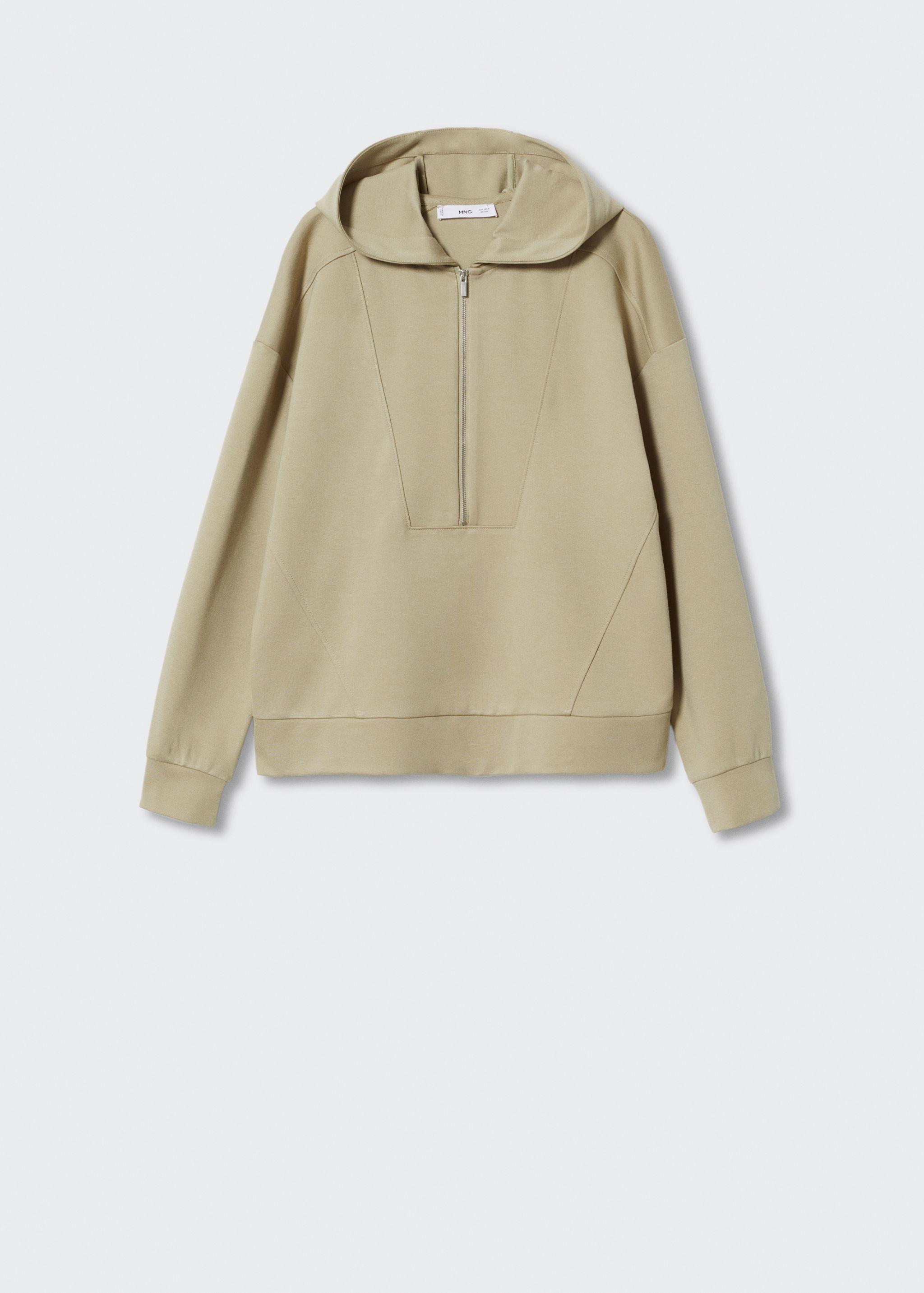 Sweat-shirt col montant zip - Article sans modèle