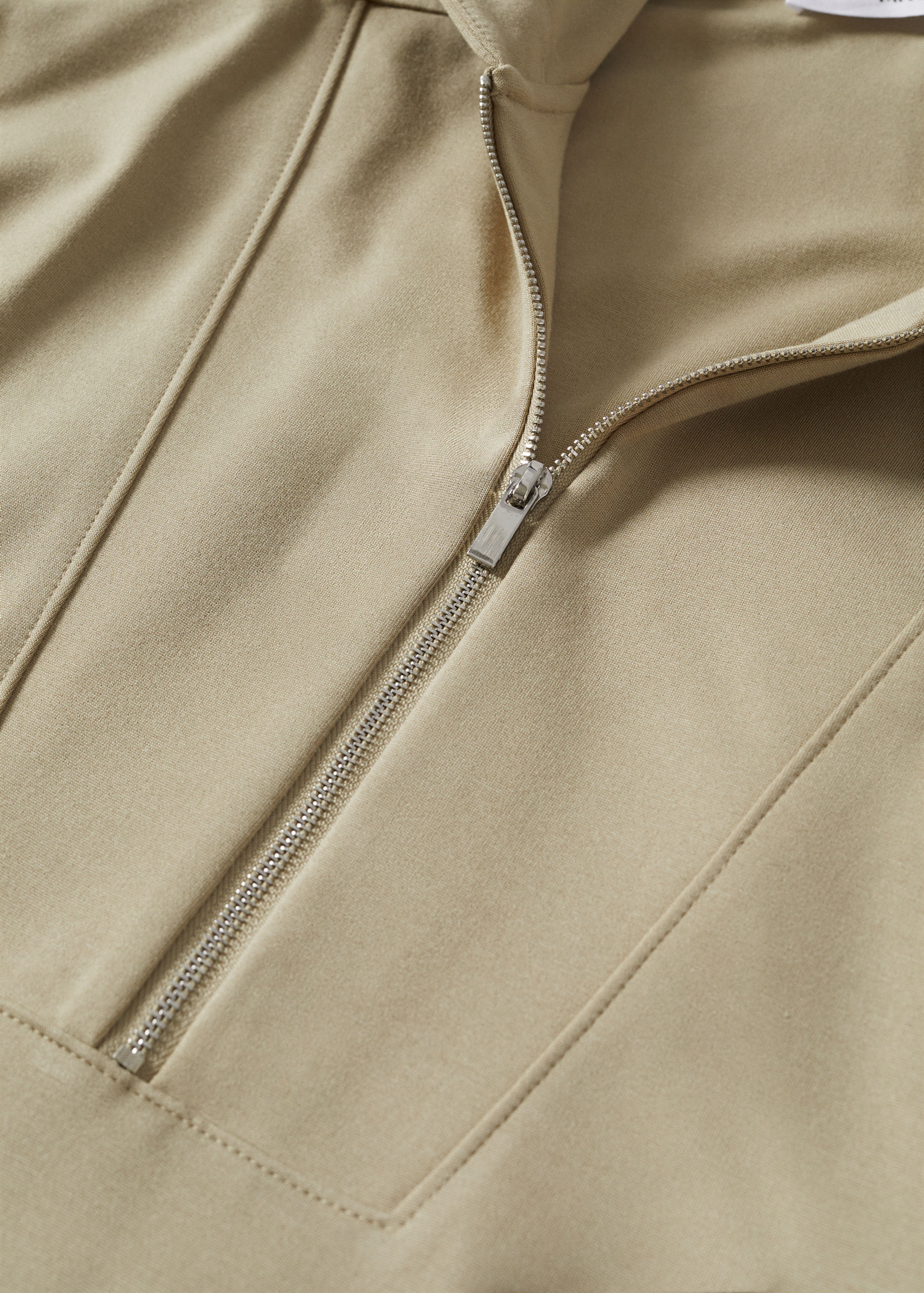 Sweat-shirt col montant zip - Détail de l'article 8
