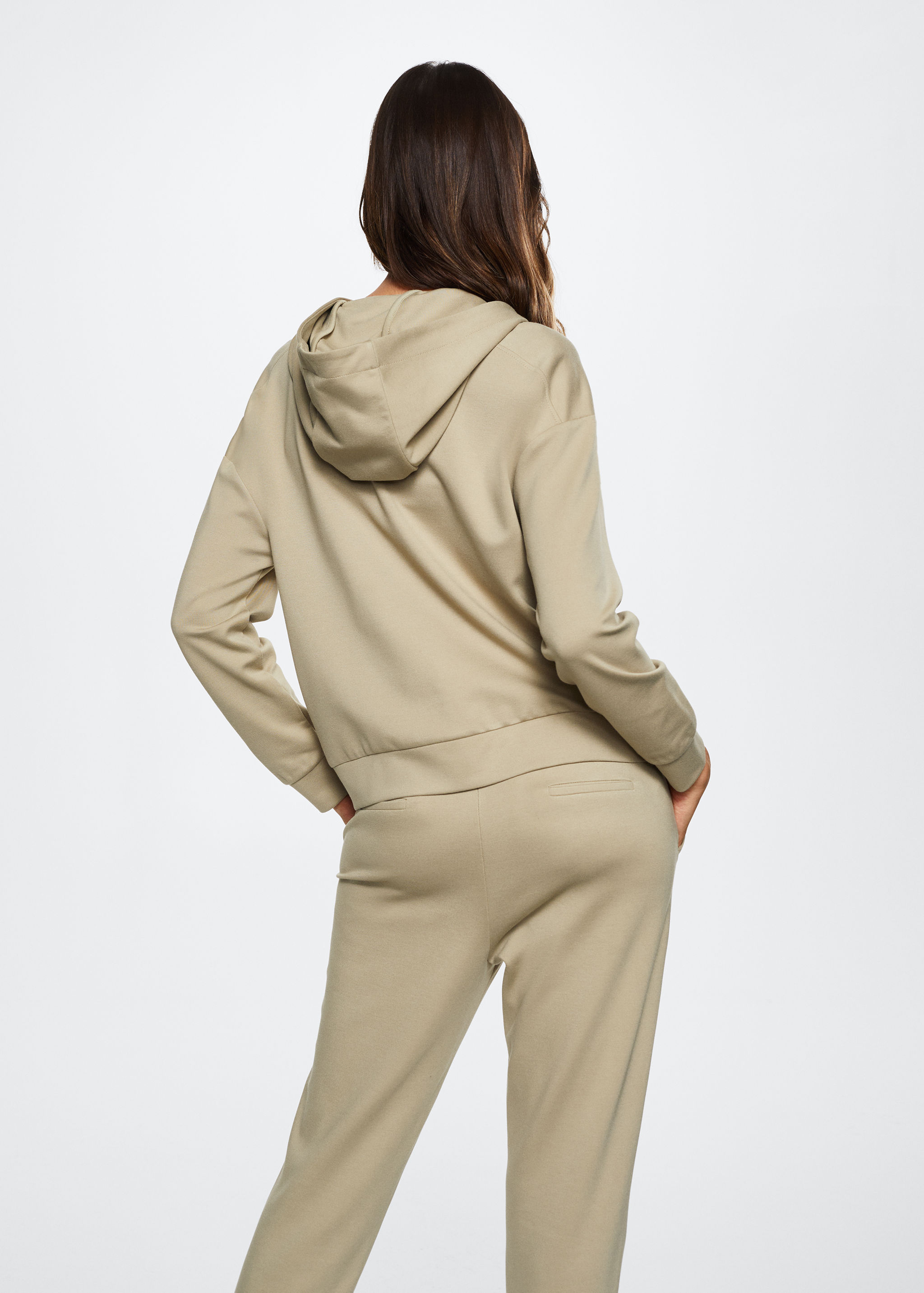Sweat-shirt col montant zip - Verso de l’article