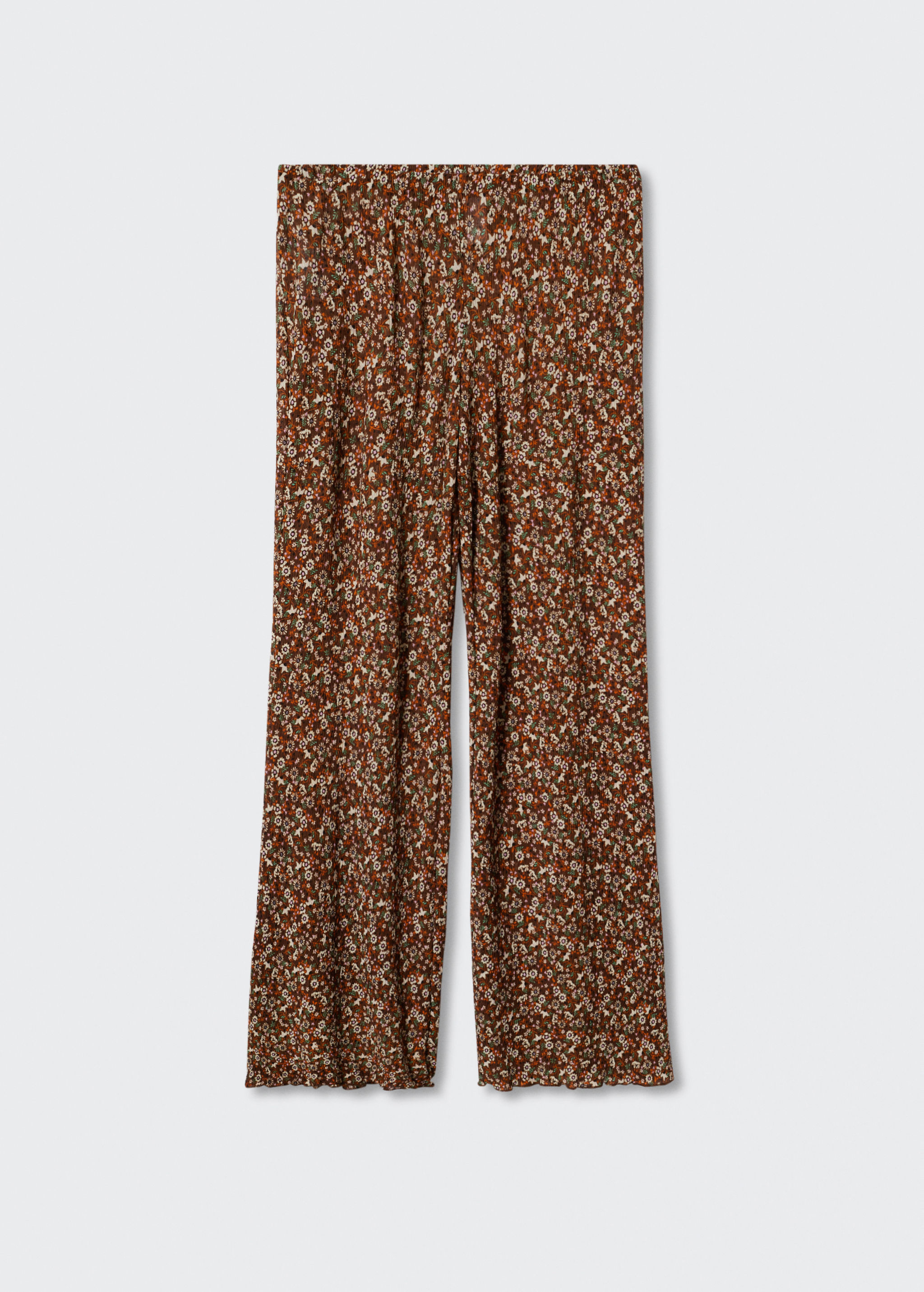 Flared floral-print trousers - Article without model