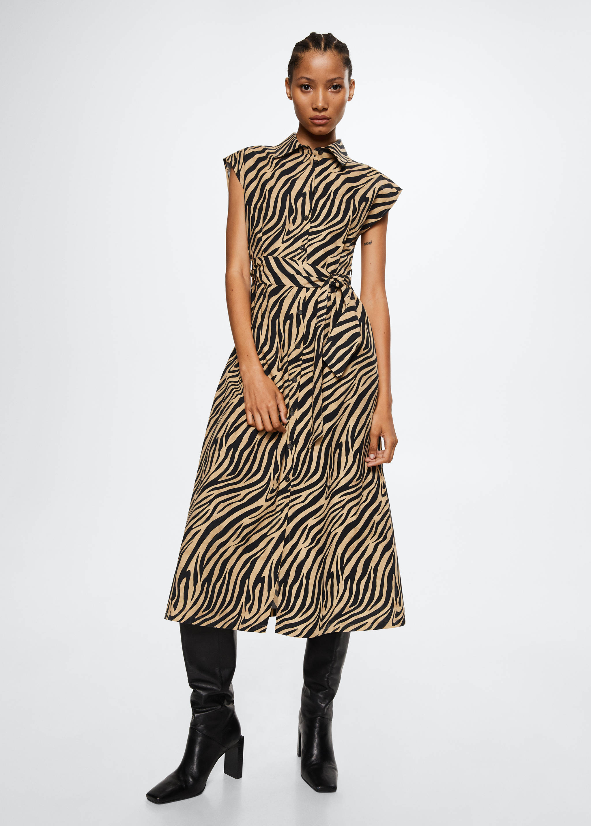Vestido animal print - Plano geral