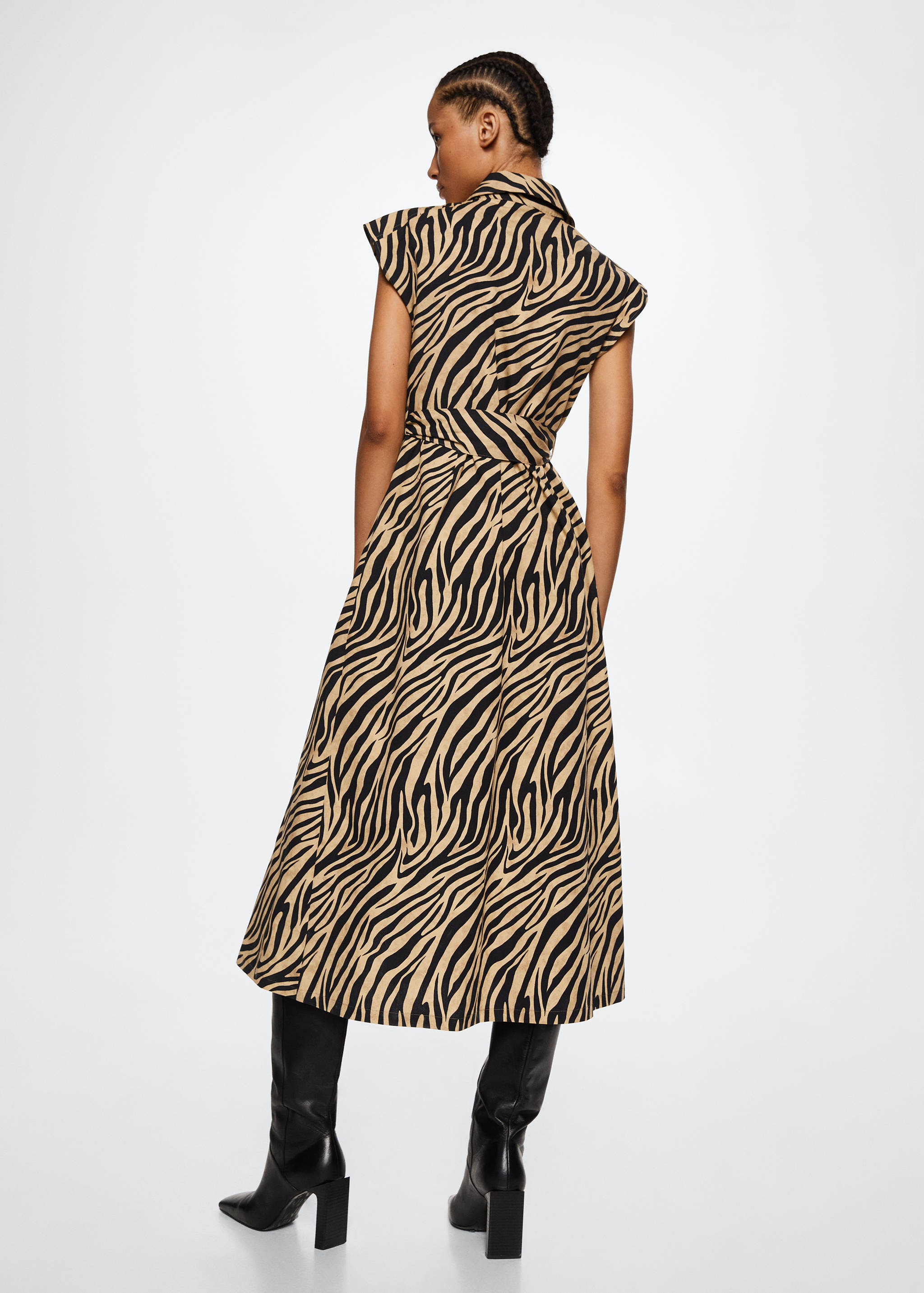 Vestido animal print - Verso do artigo