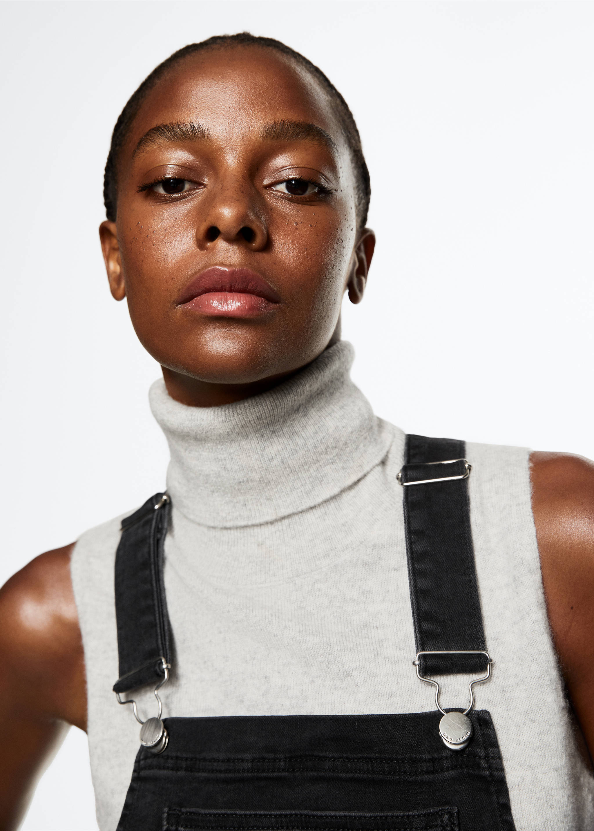 Lined denim dungarees - Details of the article 1