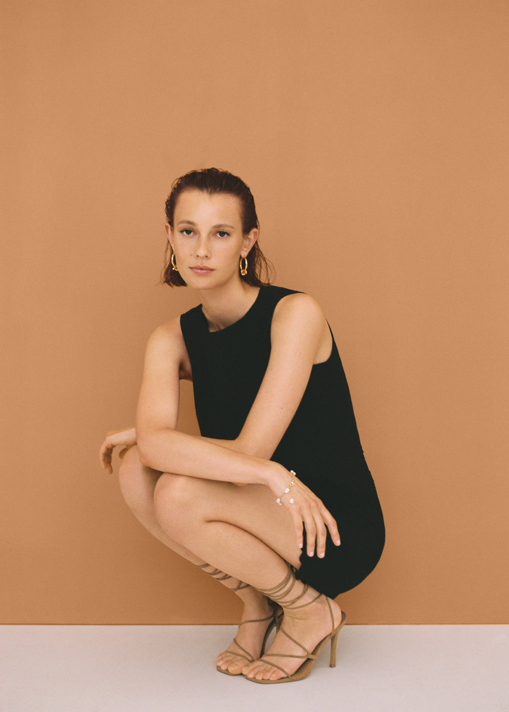 Cotton linen-blend mini-skirt - Details of the article 7