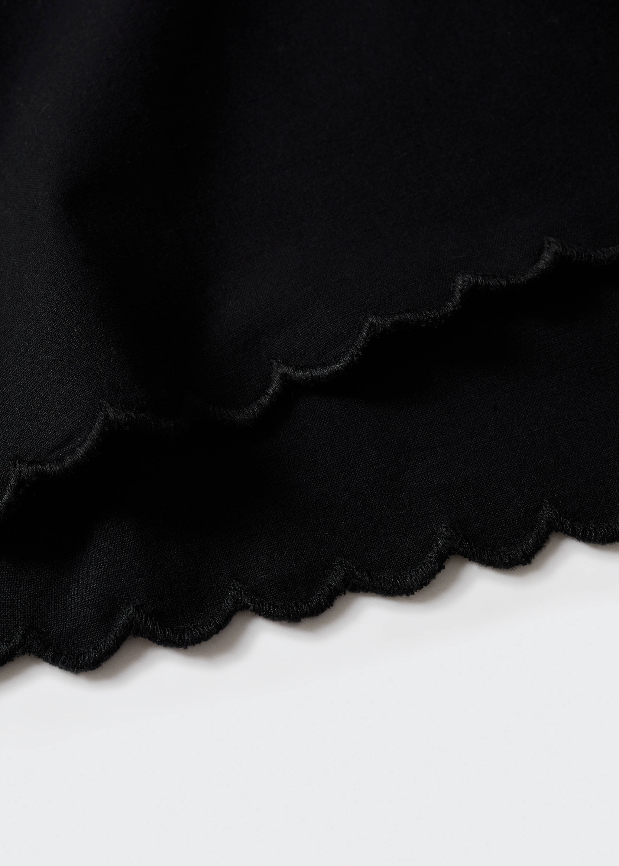 Cotton linen-blend mini-skirt - Details of the article 8