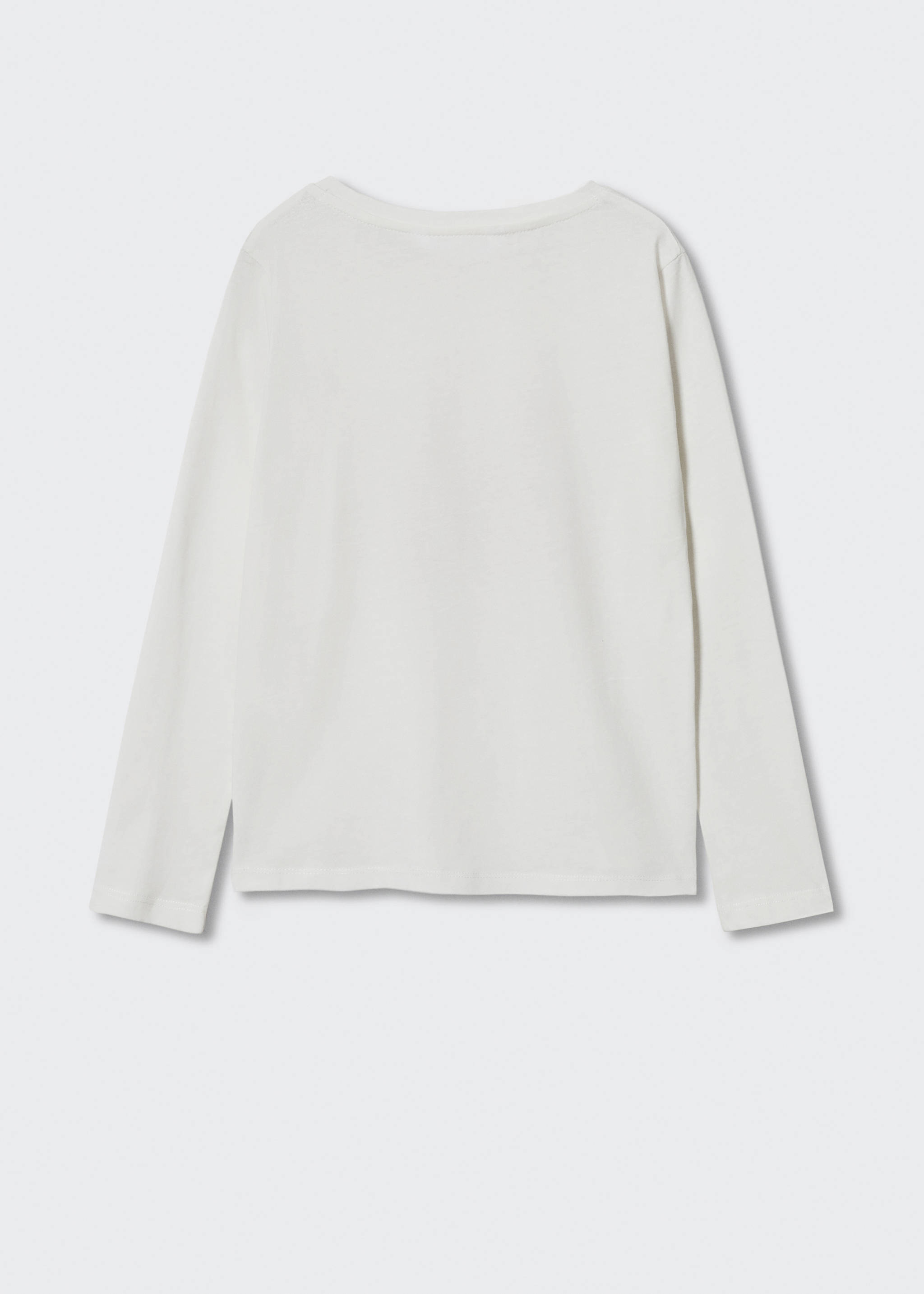 Long-sleeved t-shirt with message - Reverse of the article