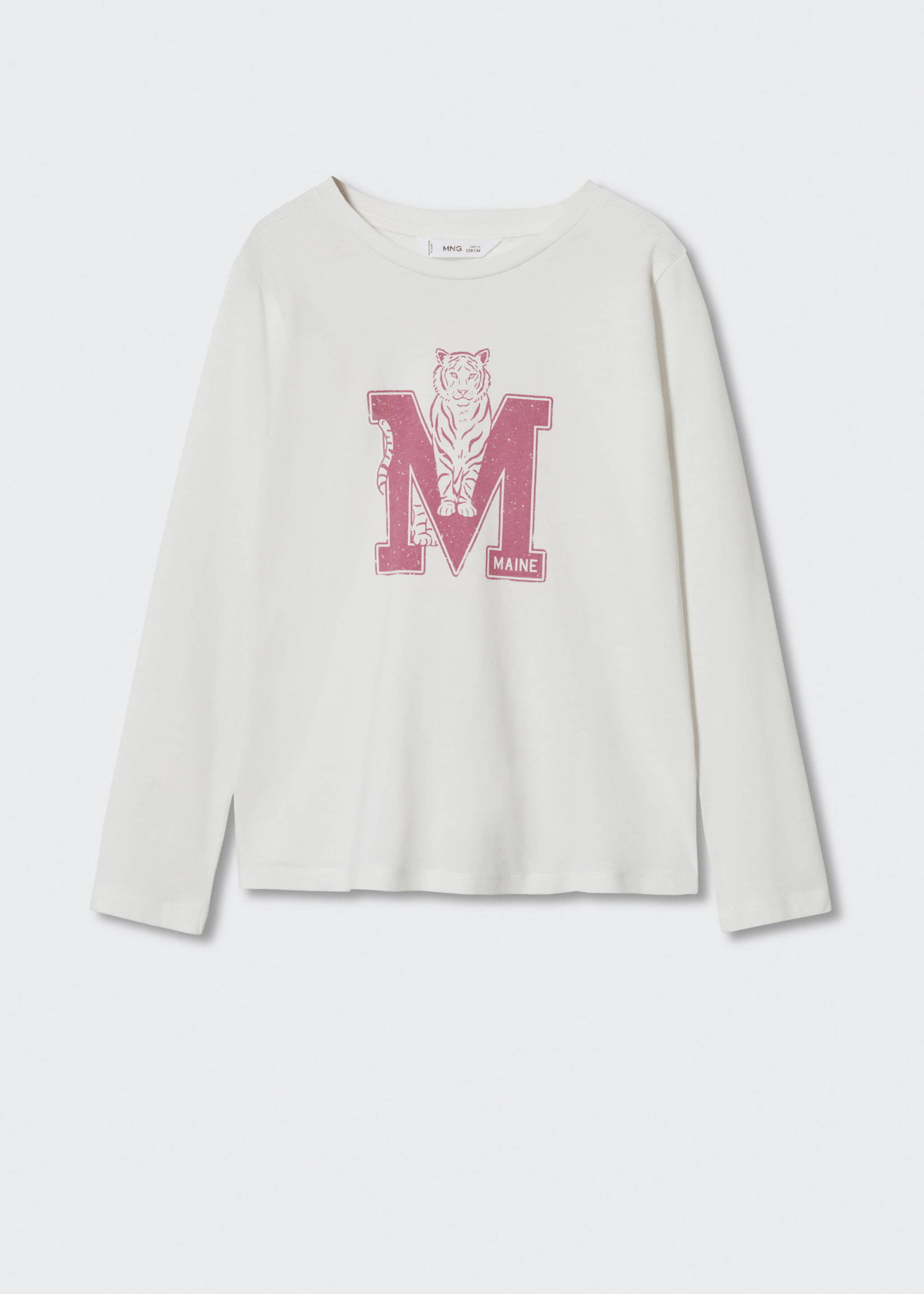 Long-sleeved t-shirt with message - Article without model