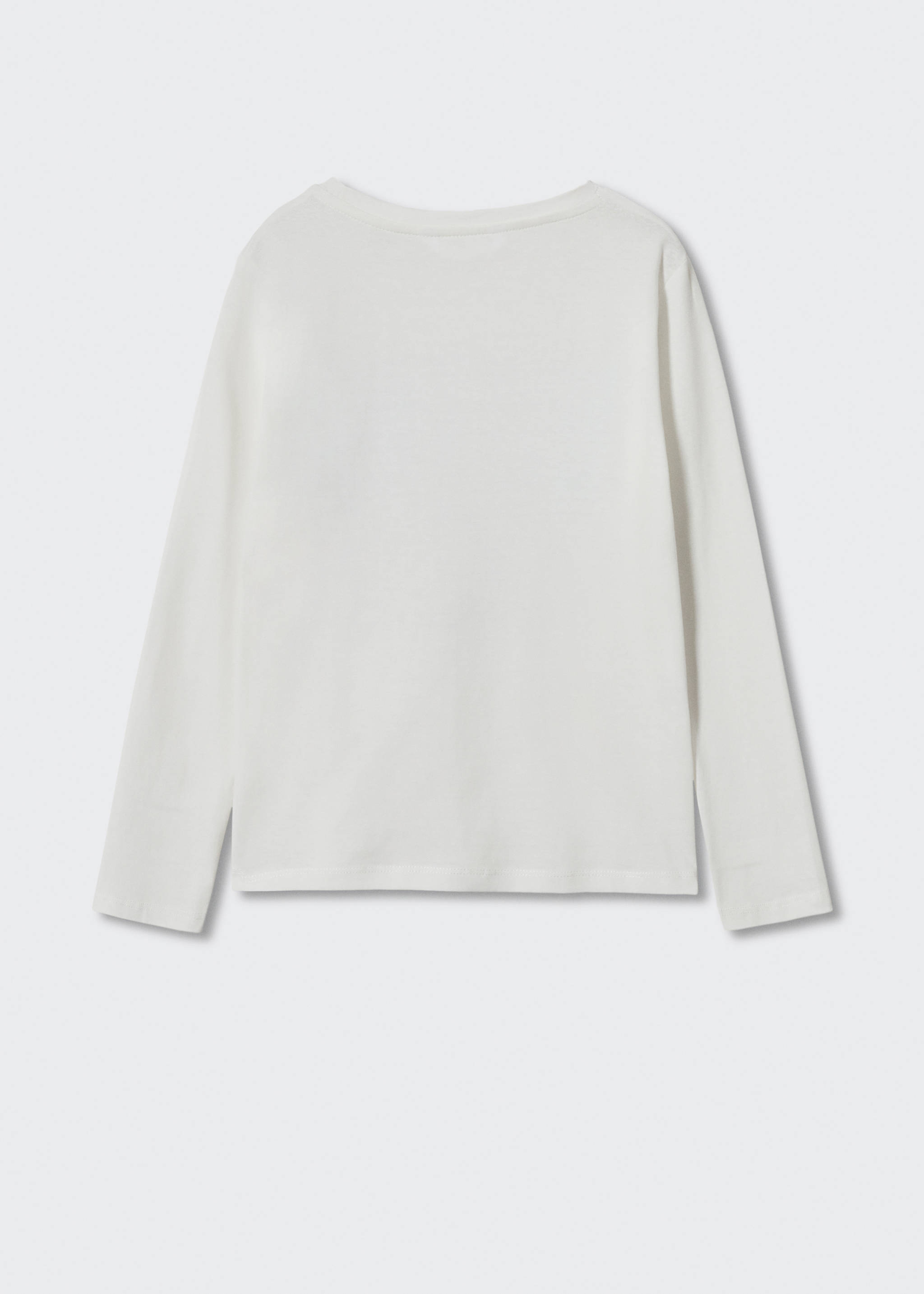 Long-sleeved t-shirt with message - Reverse of the article