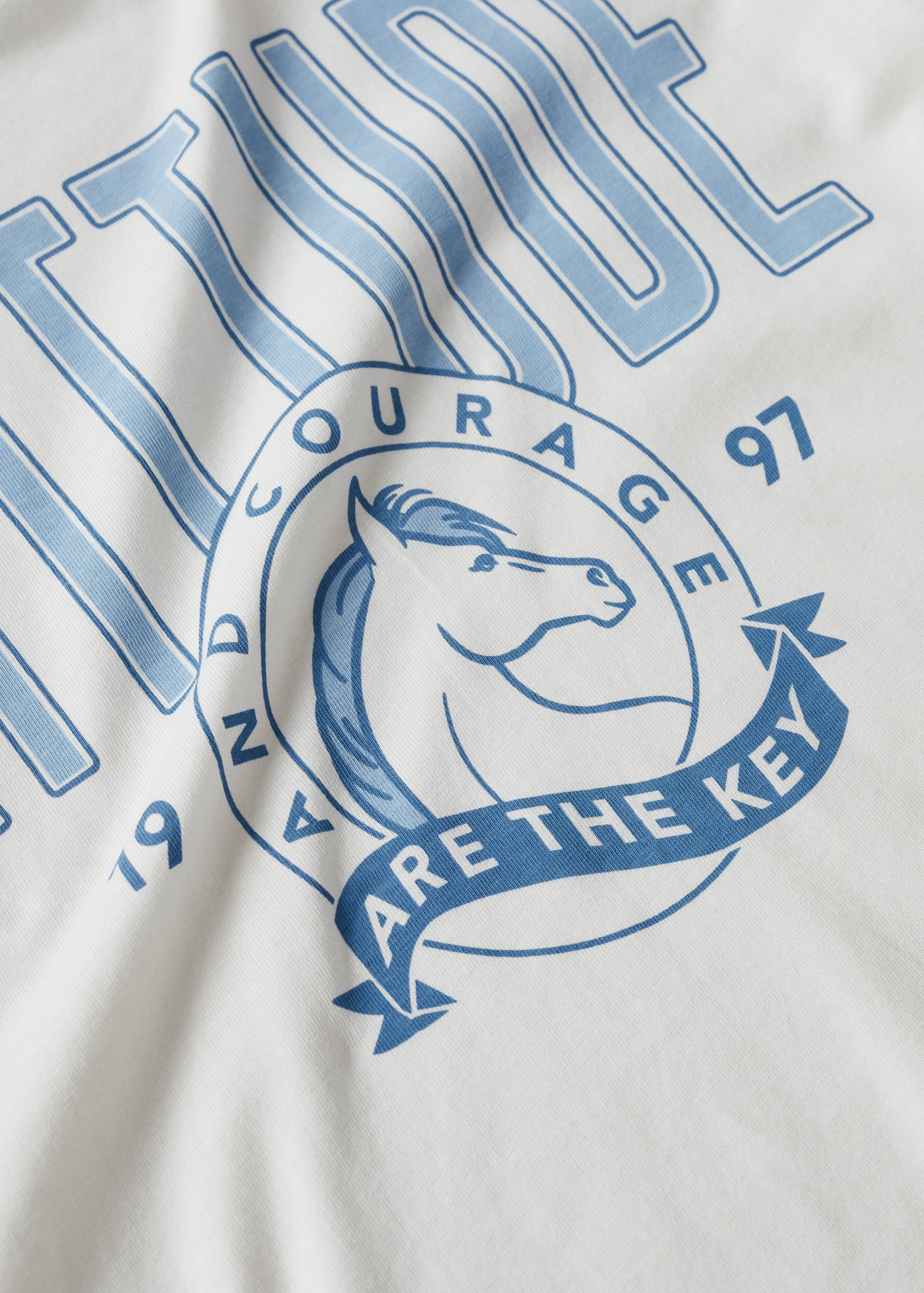 Long-sleeved t-shirt with message - Details of the article 8