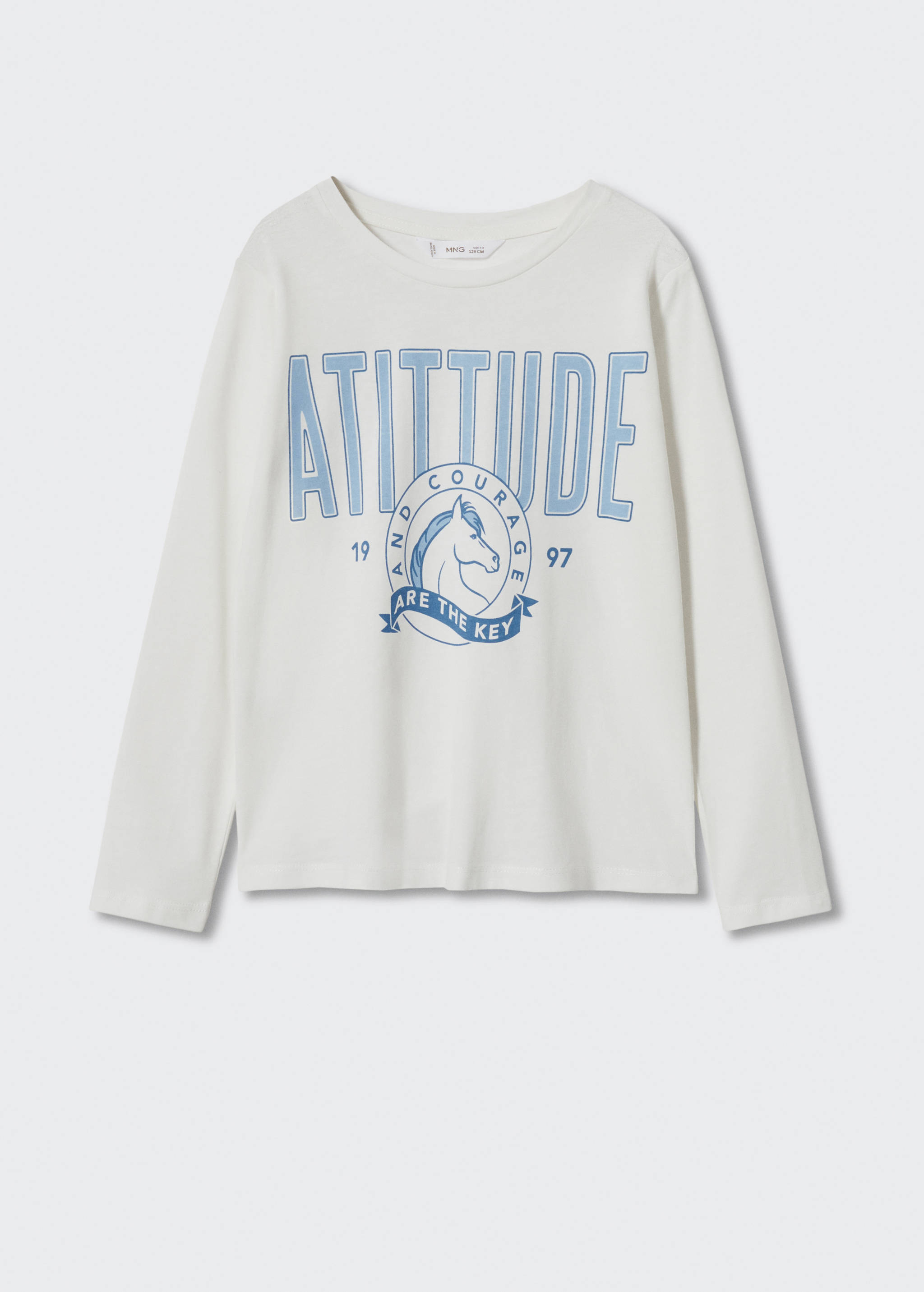 Long-sleeved t-shirt with message - Article without model