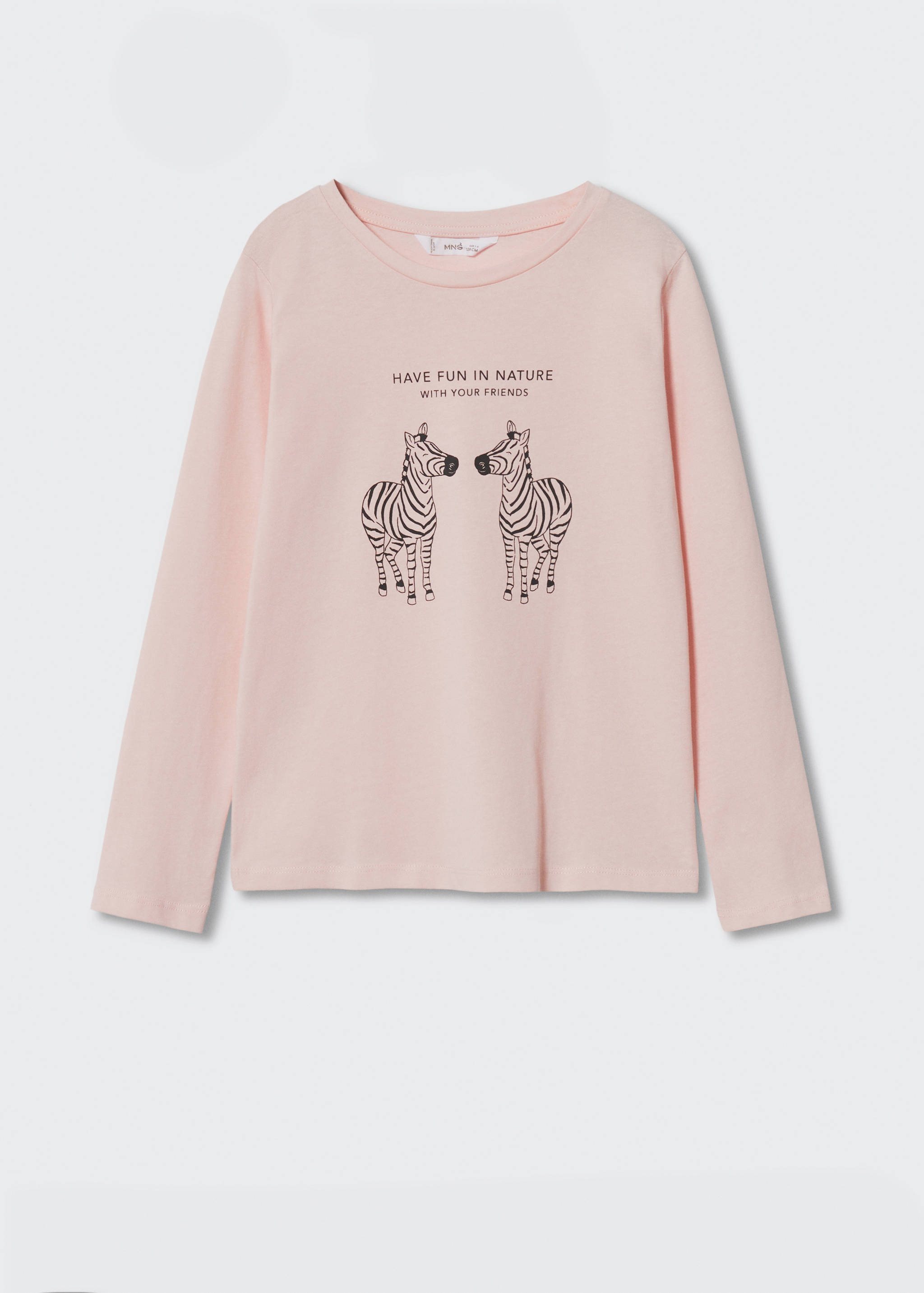 Long-sleeved t-shirt with message - Article without model