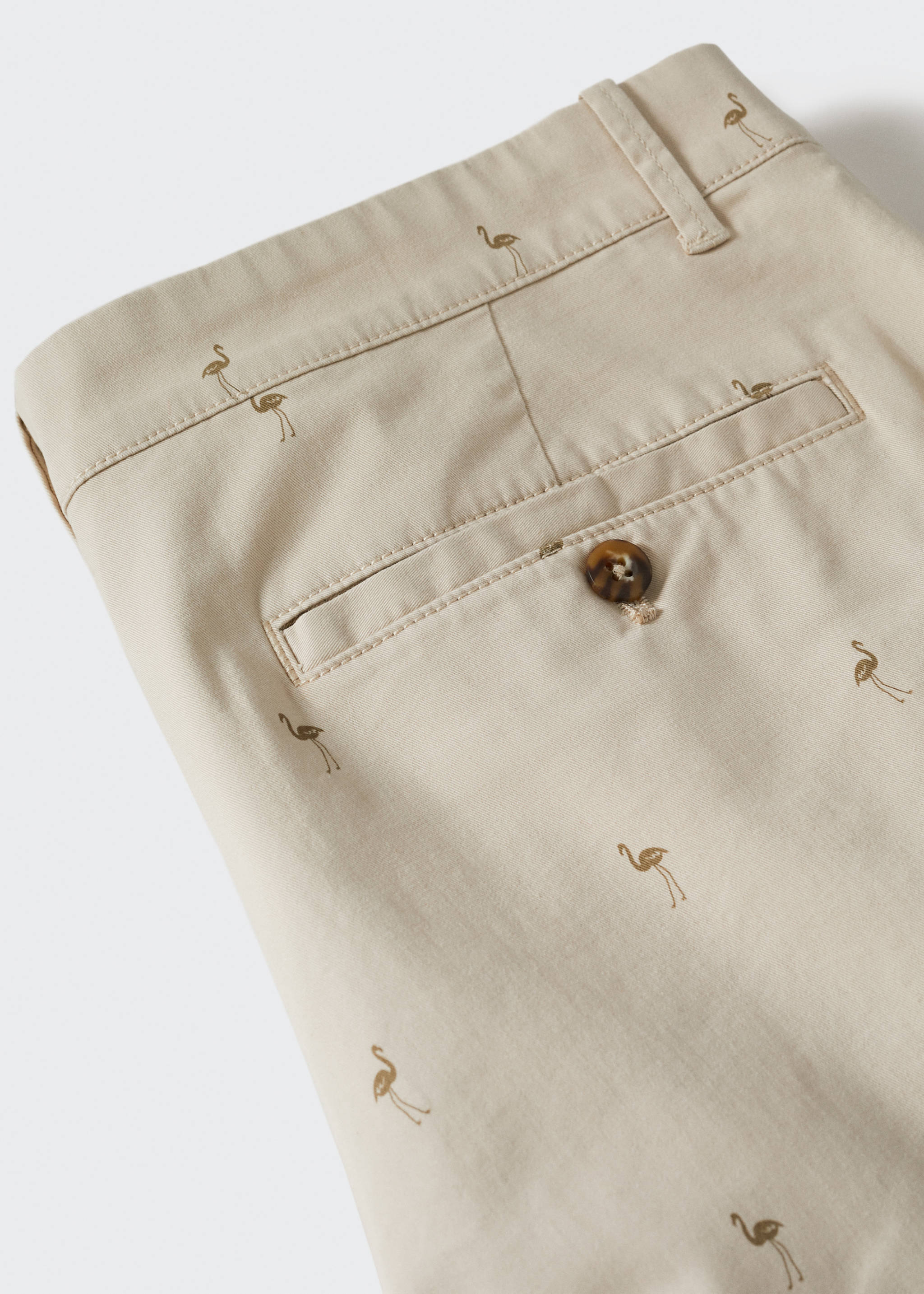Baumwoll-Bermudashorts mit Motiv - Detail des Artikels 8