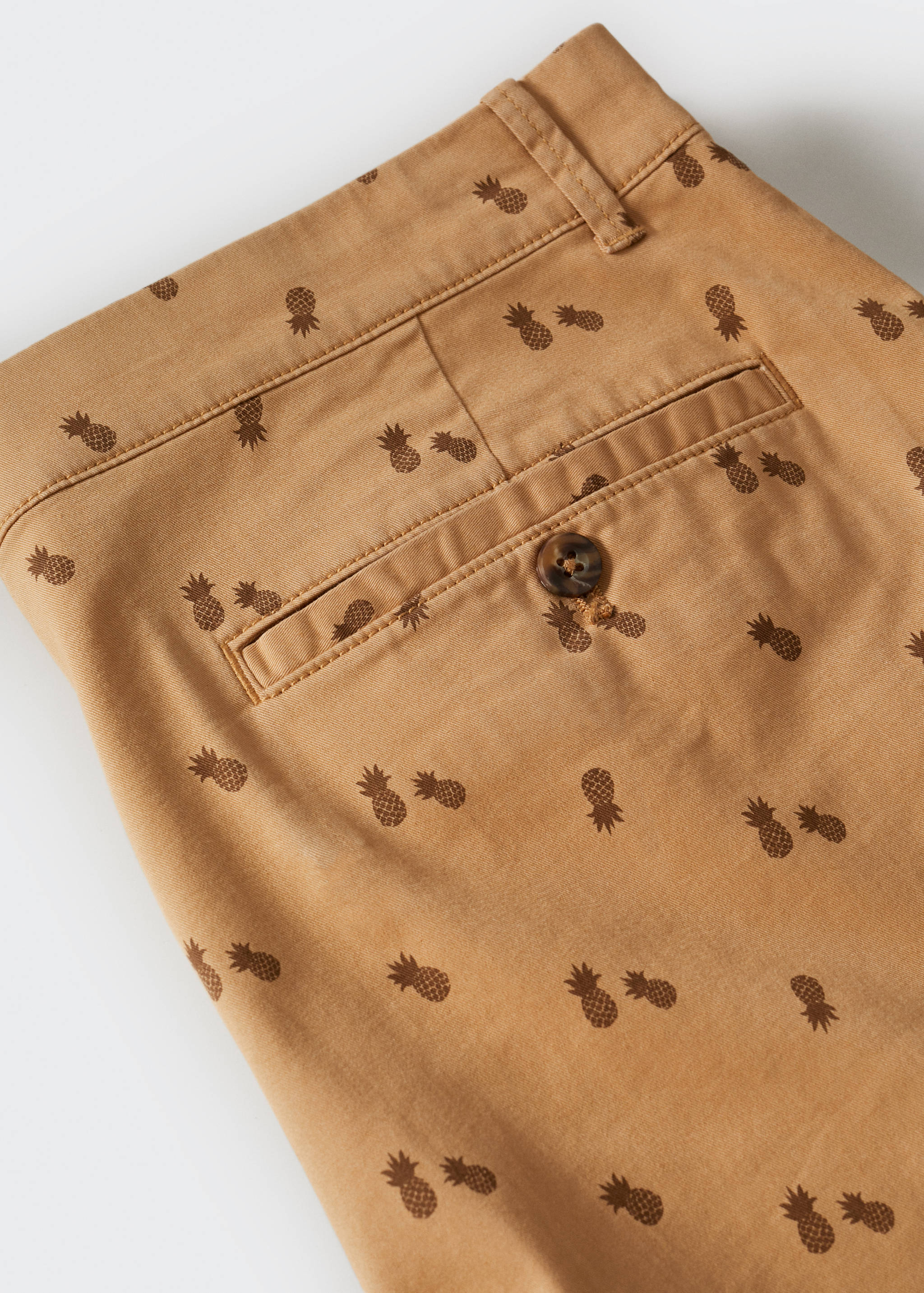 Baumwoll-Bermudashorts mit Motiv - Detail des Artikels 8