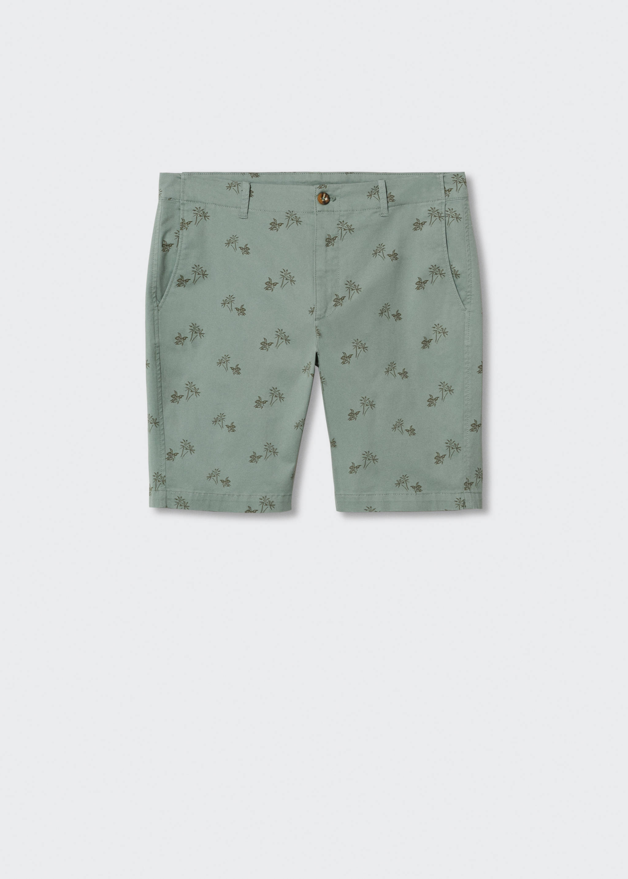 Baumwoll-Bermudashorts mit Motiv - Artikel ohne Model