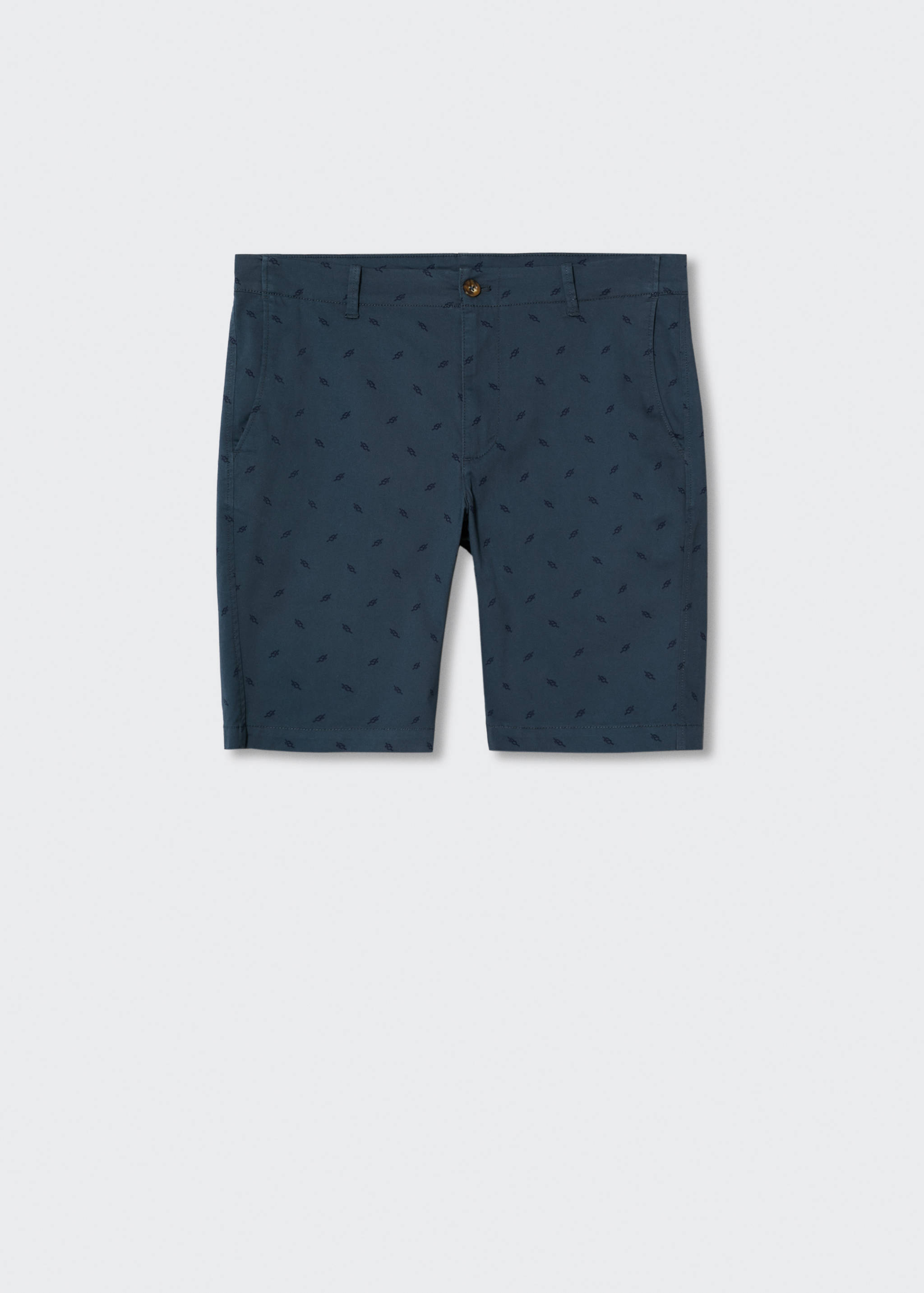 Baumwoll-Bermudashorts mit Motiv - Artikel ohne Model