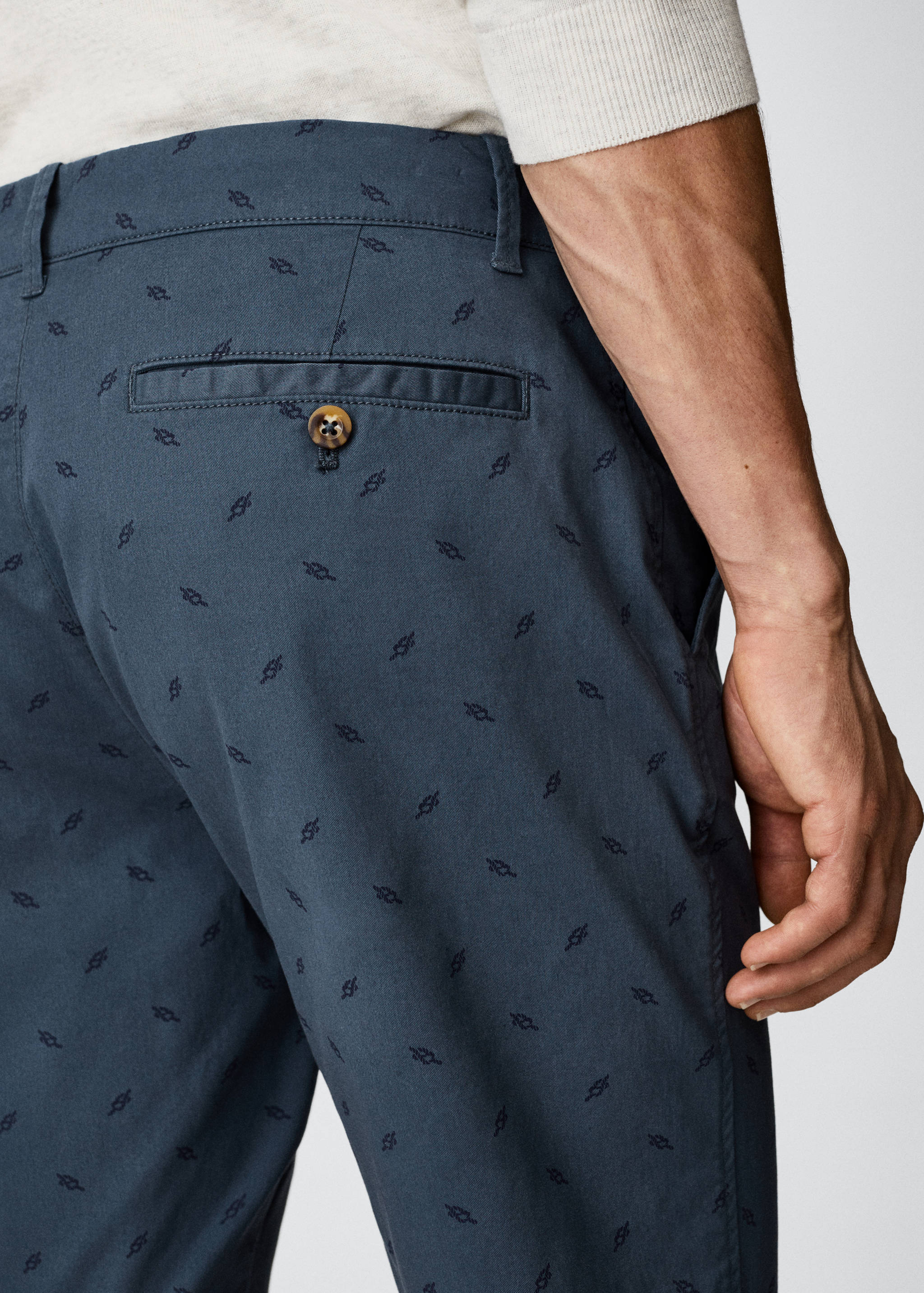 Baumwoll-Bermudashorts mit Motiv - Detail des Artikels 3