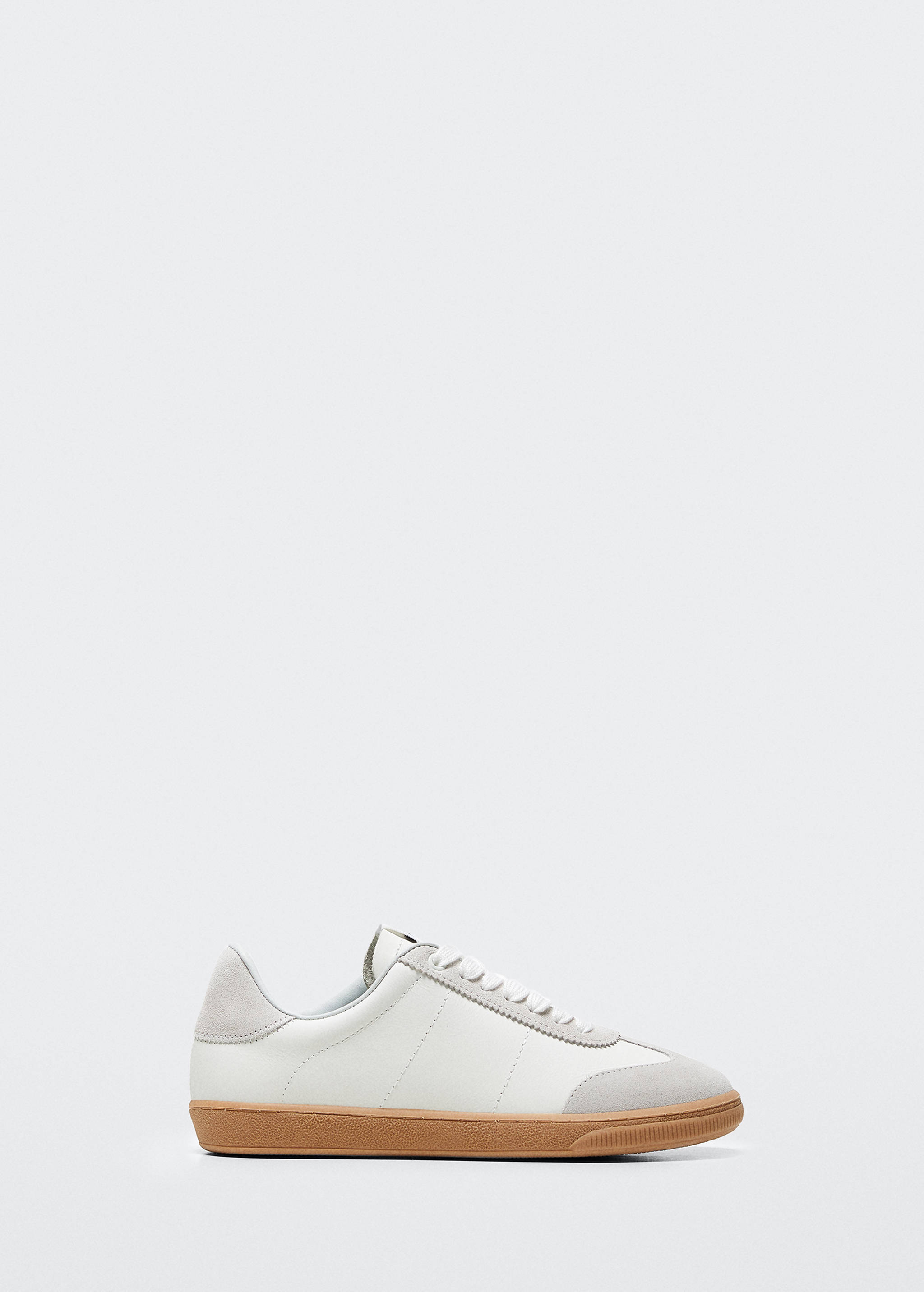 Baskets cuir semelle contrastante - Article sans modèle