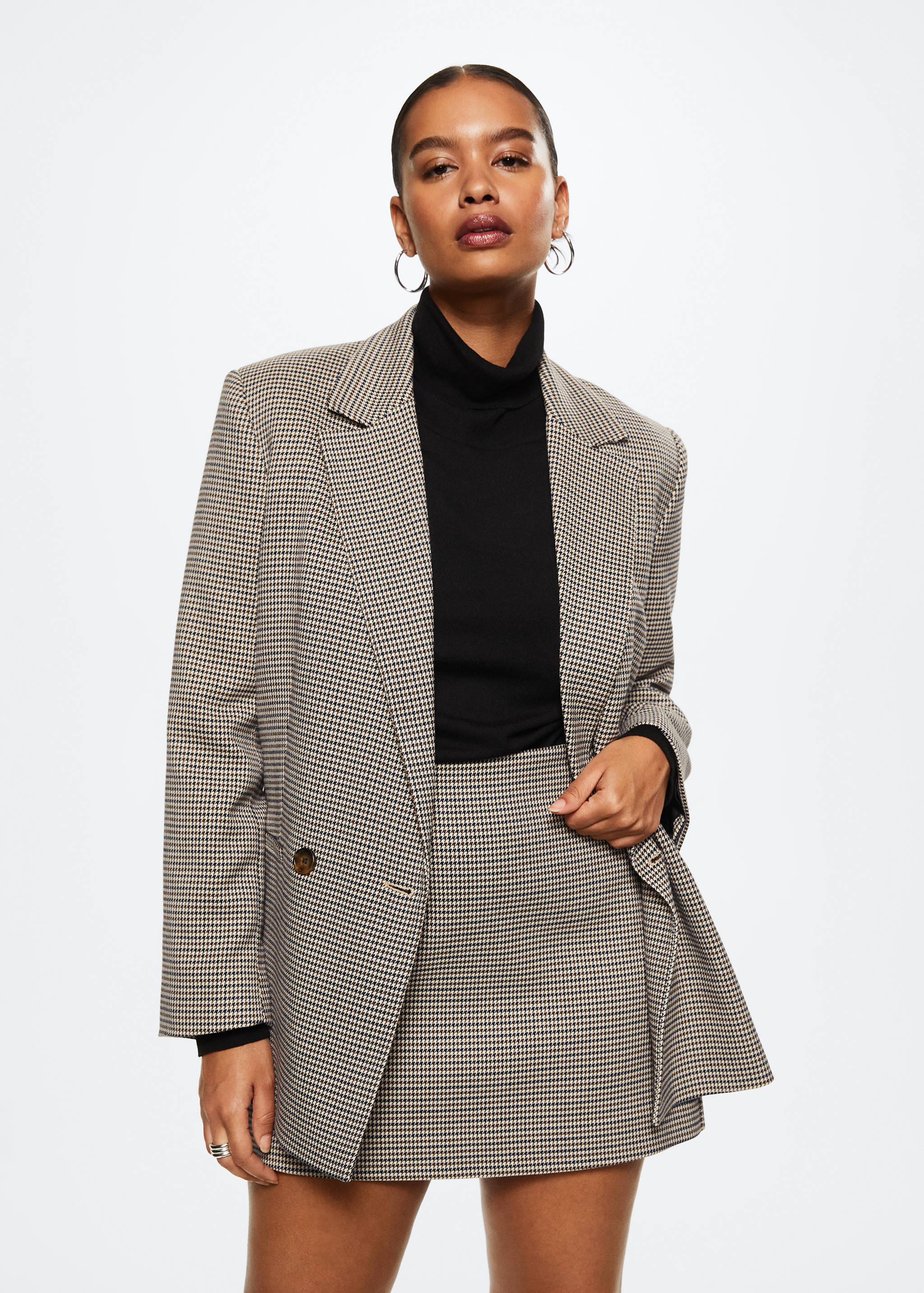 Houndstooth miniskirt - Details of the article 4