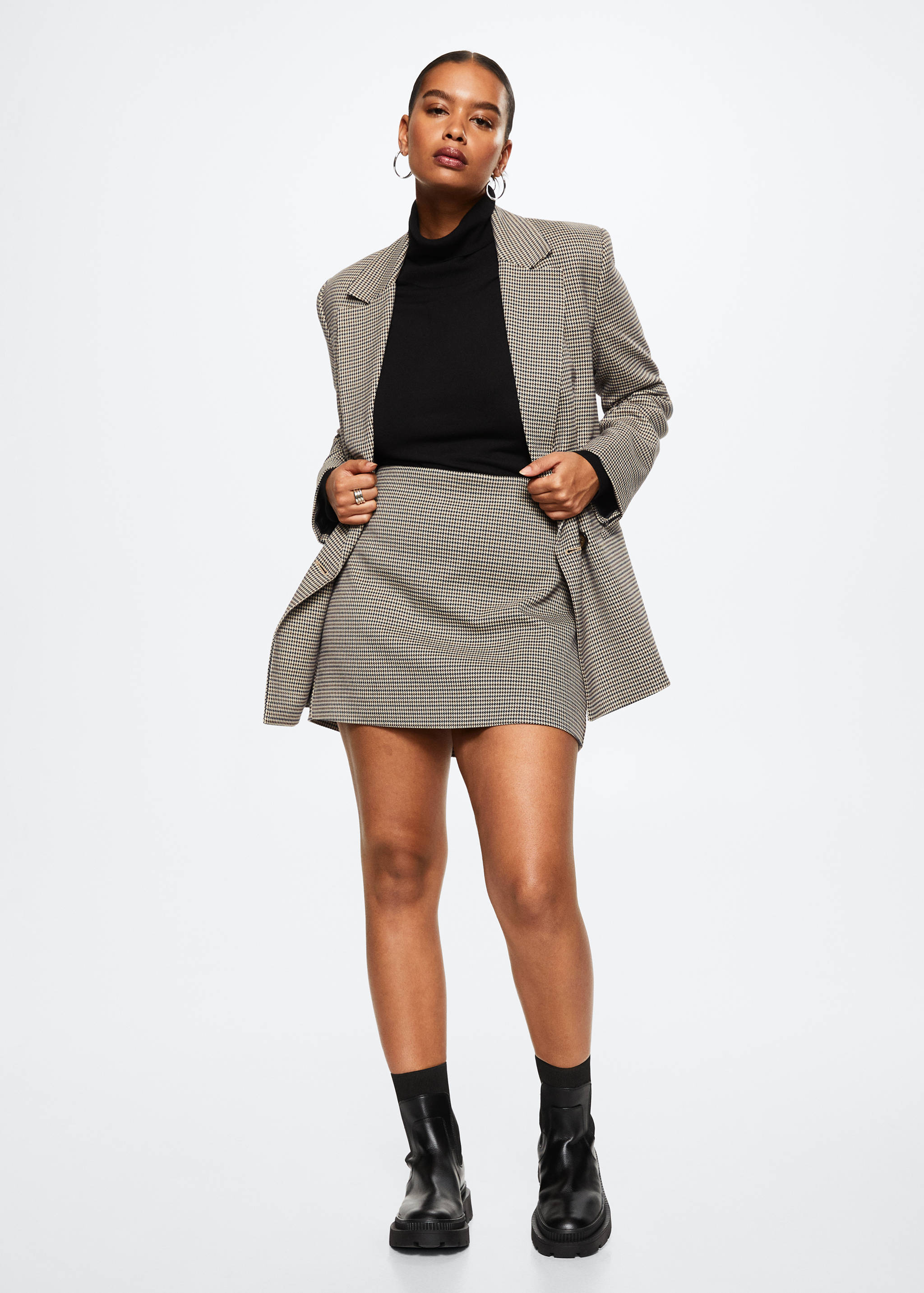Houndstooth miniskirt - Details of the article 3