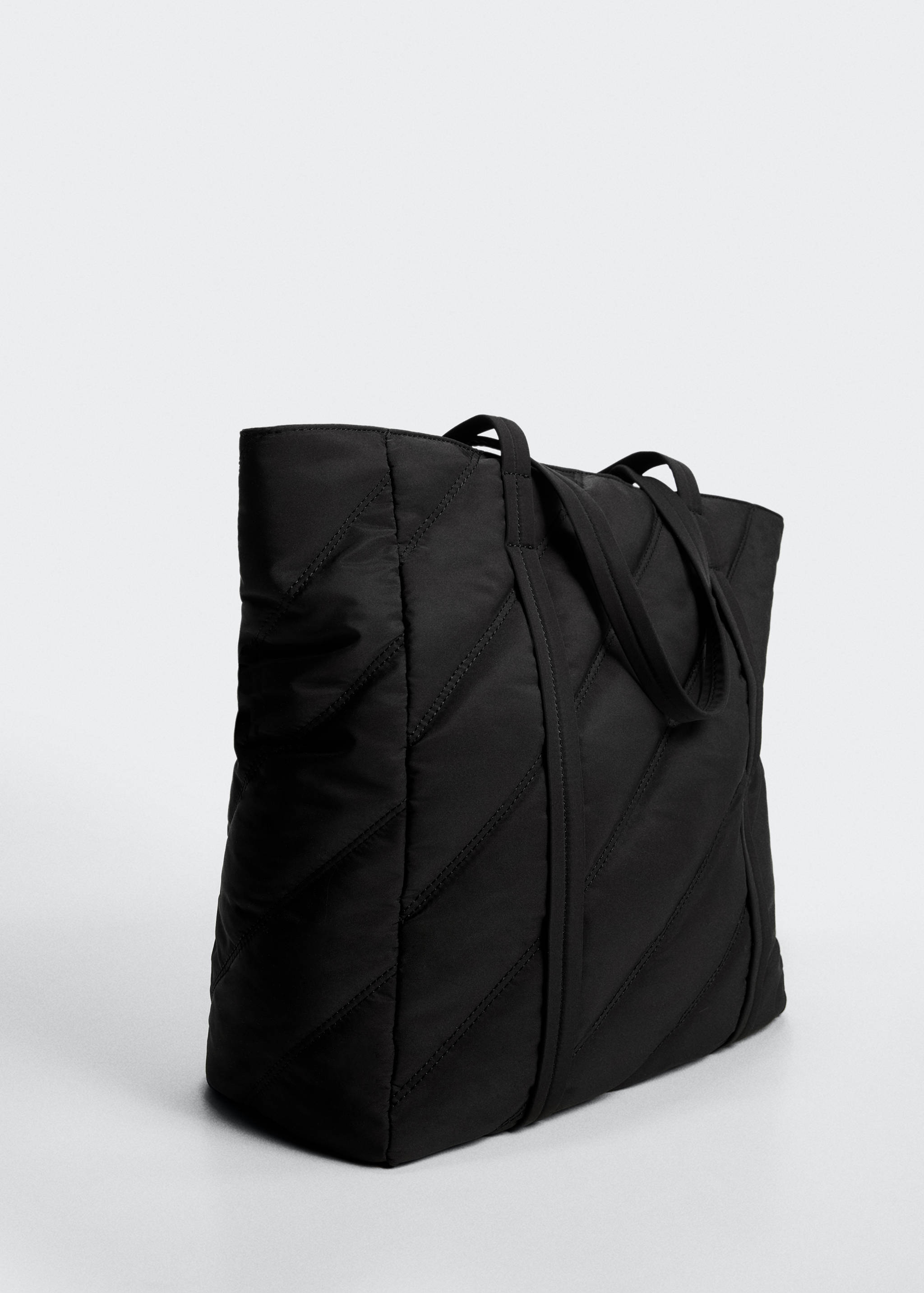 Gesteppte Shopper-Tasche - Mittlere Ansicht