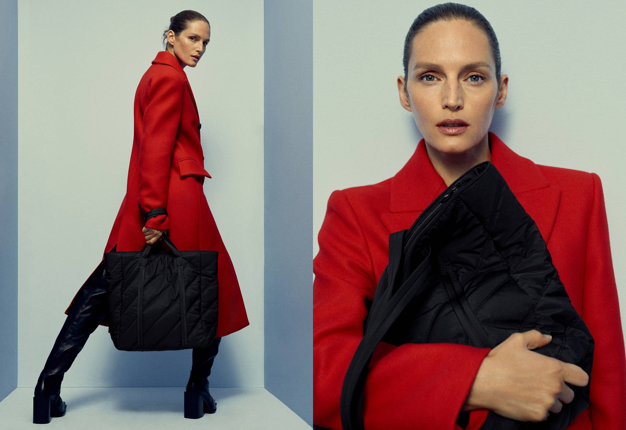 Gesteppte Shopper-Tasche - Panoramaansicht