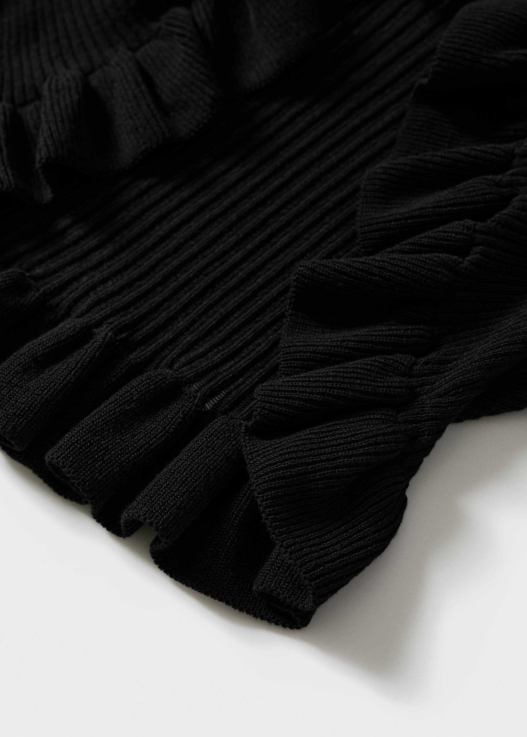 Strick-Cardigan mit Rüschen - Detail des Artikels 8