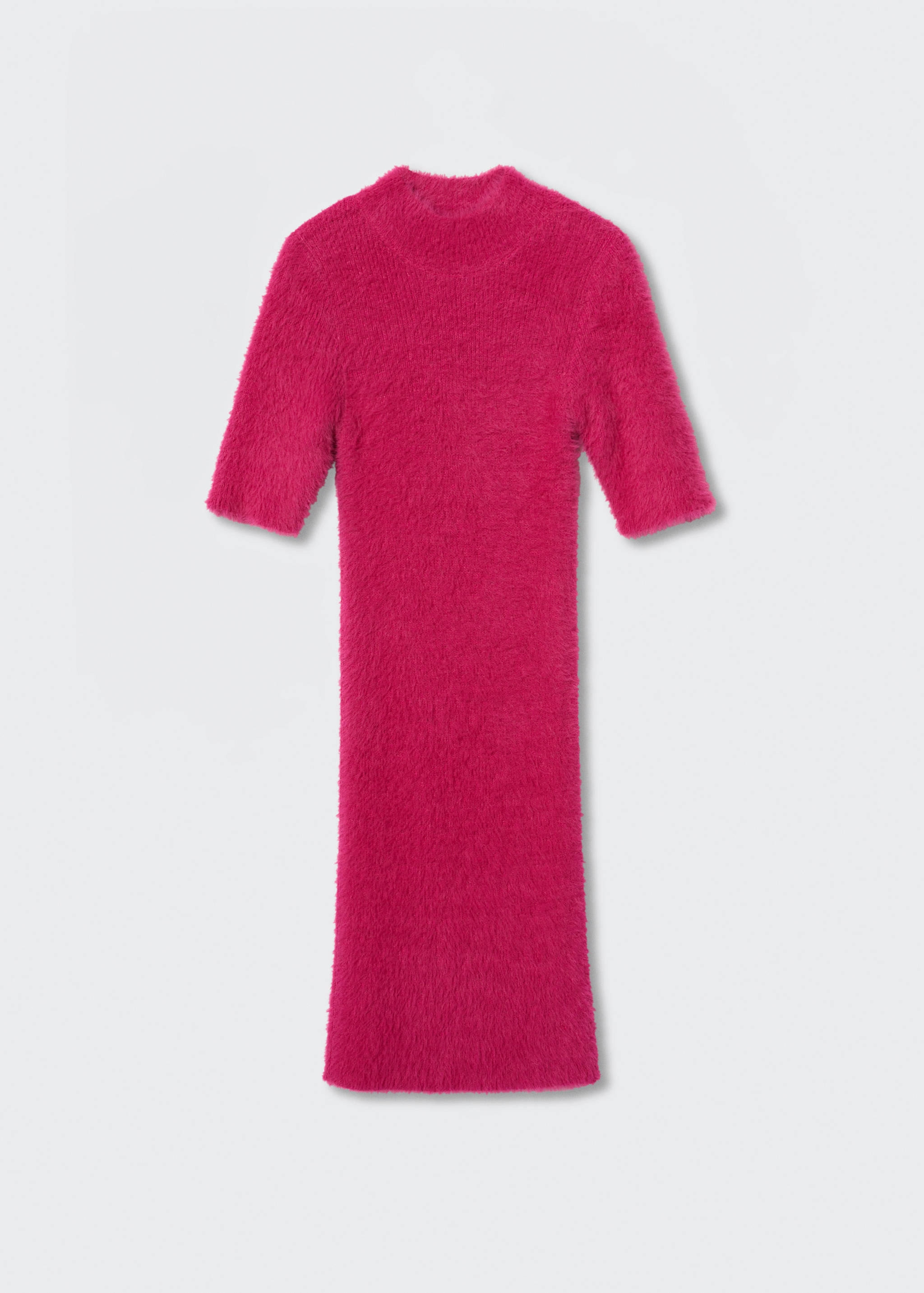 Strickkleid mit Pelz-Effekt - Artikel ohne Model