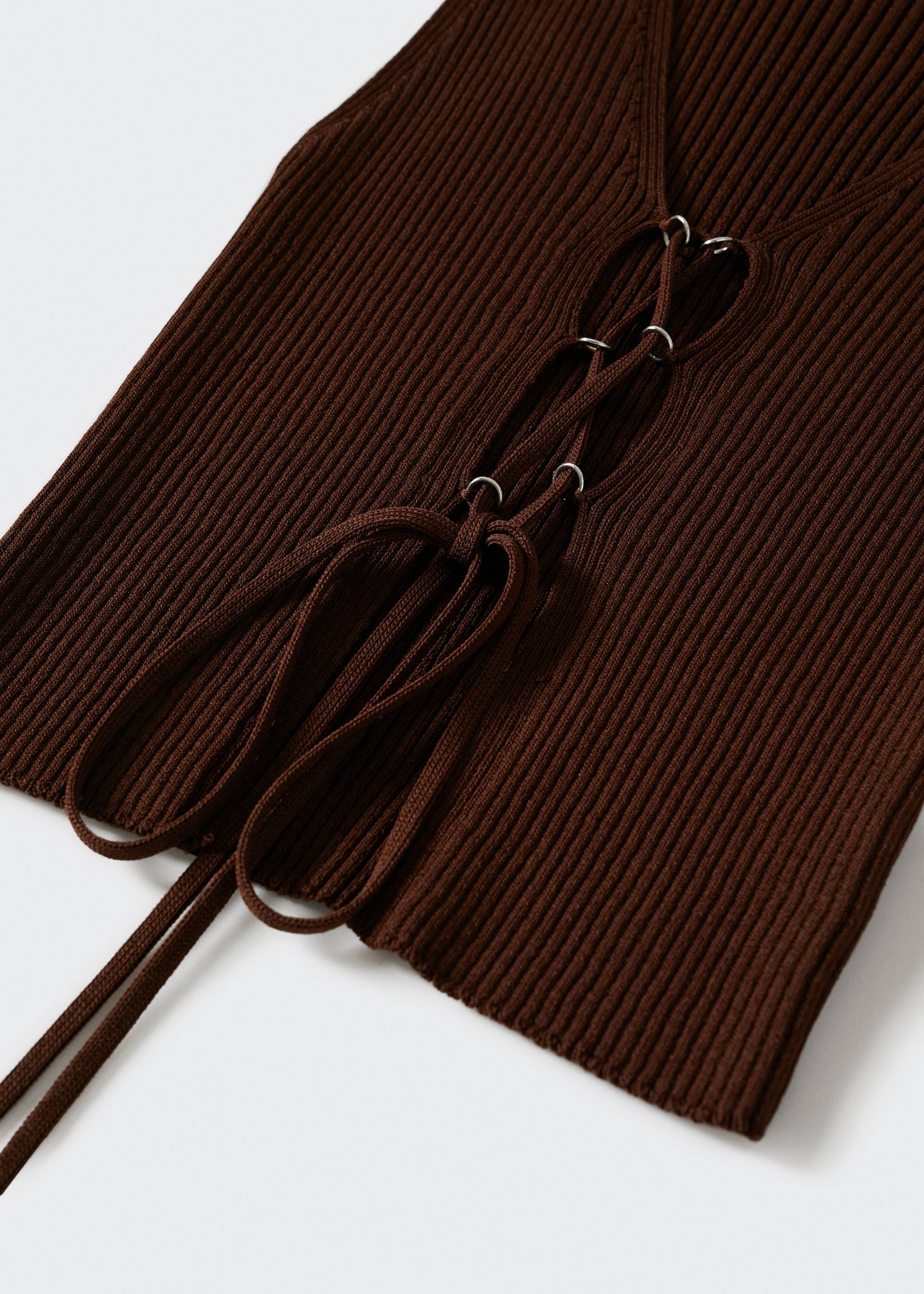 Knitted top with drawstring - Details of the article 8