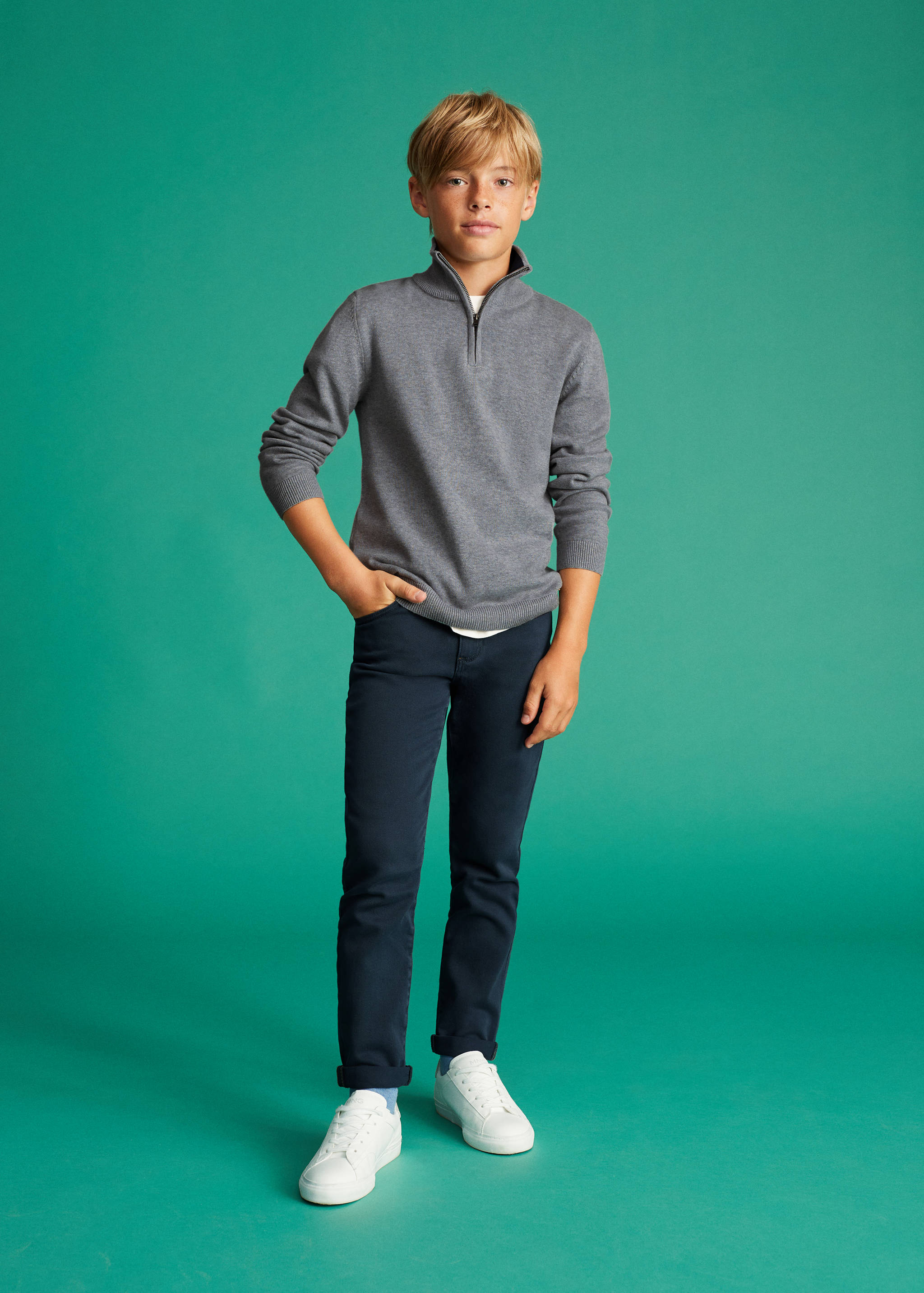 Zip neck jumper - General plane