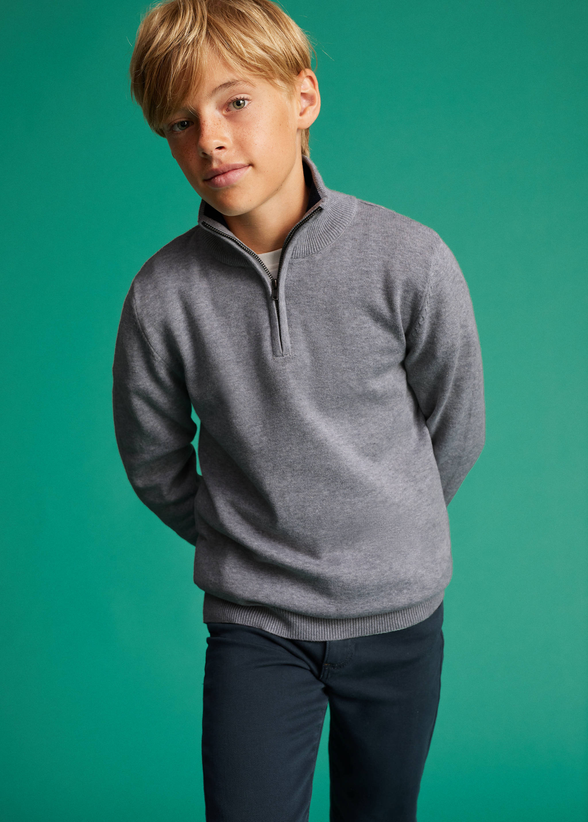 Zip neck jumper - Medium plane