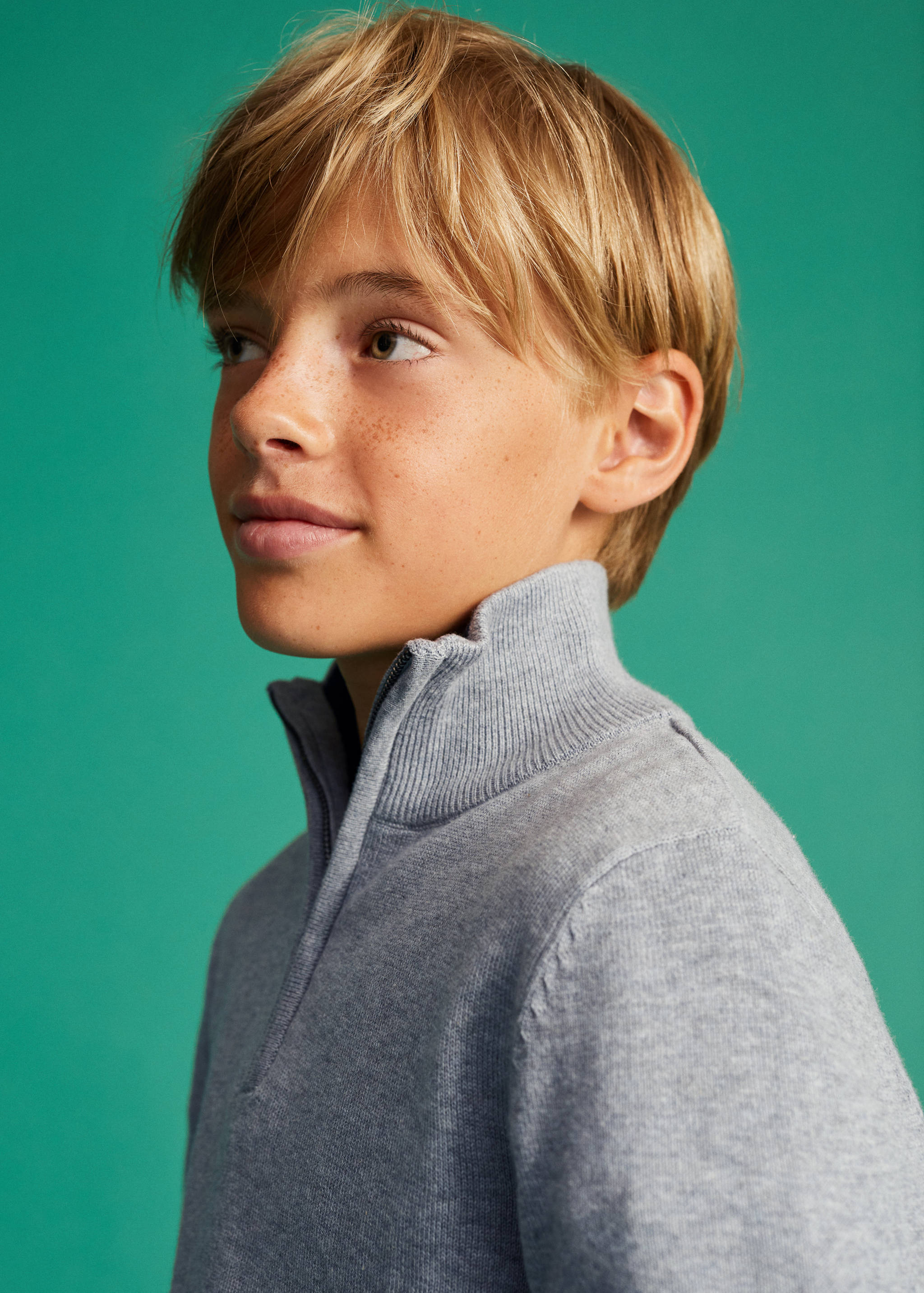 Zip neck jumper - Details of the article 1