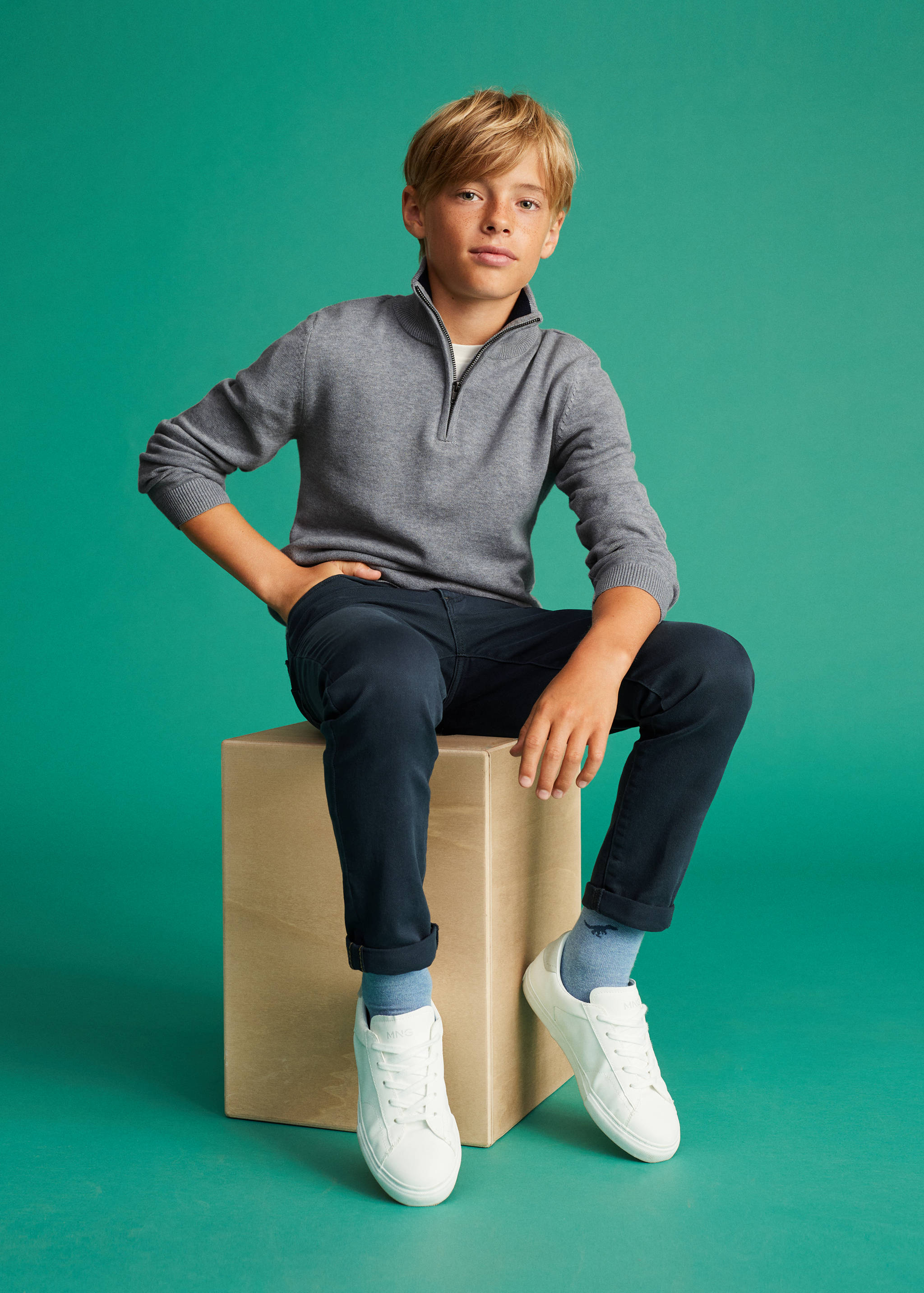 Zip neck jumper - Details of the article 2